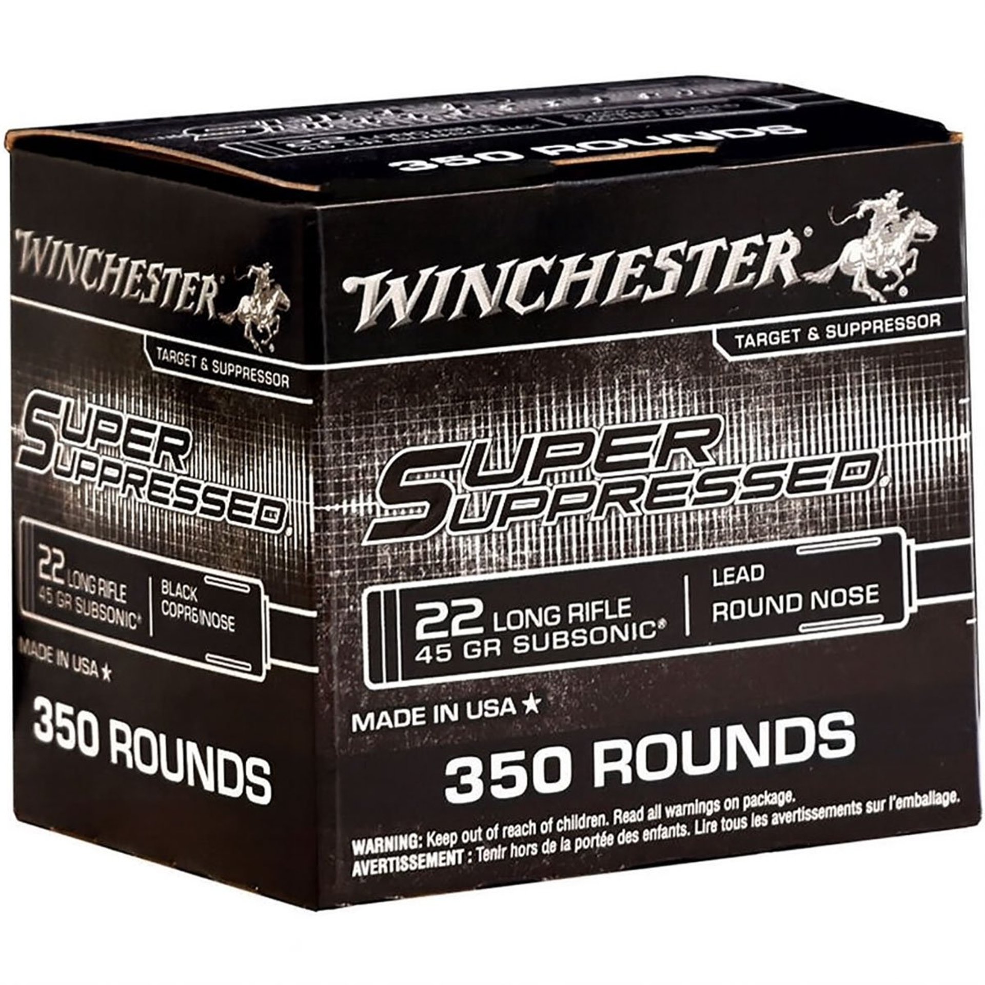 Super Suppressed 22LR 45gr Lead Round Nose 350/Box