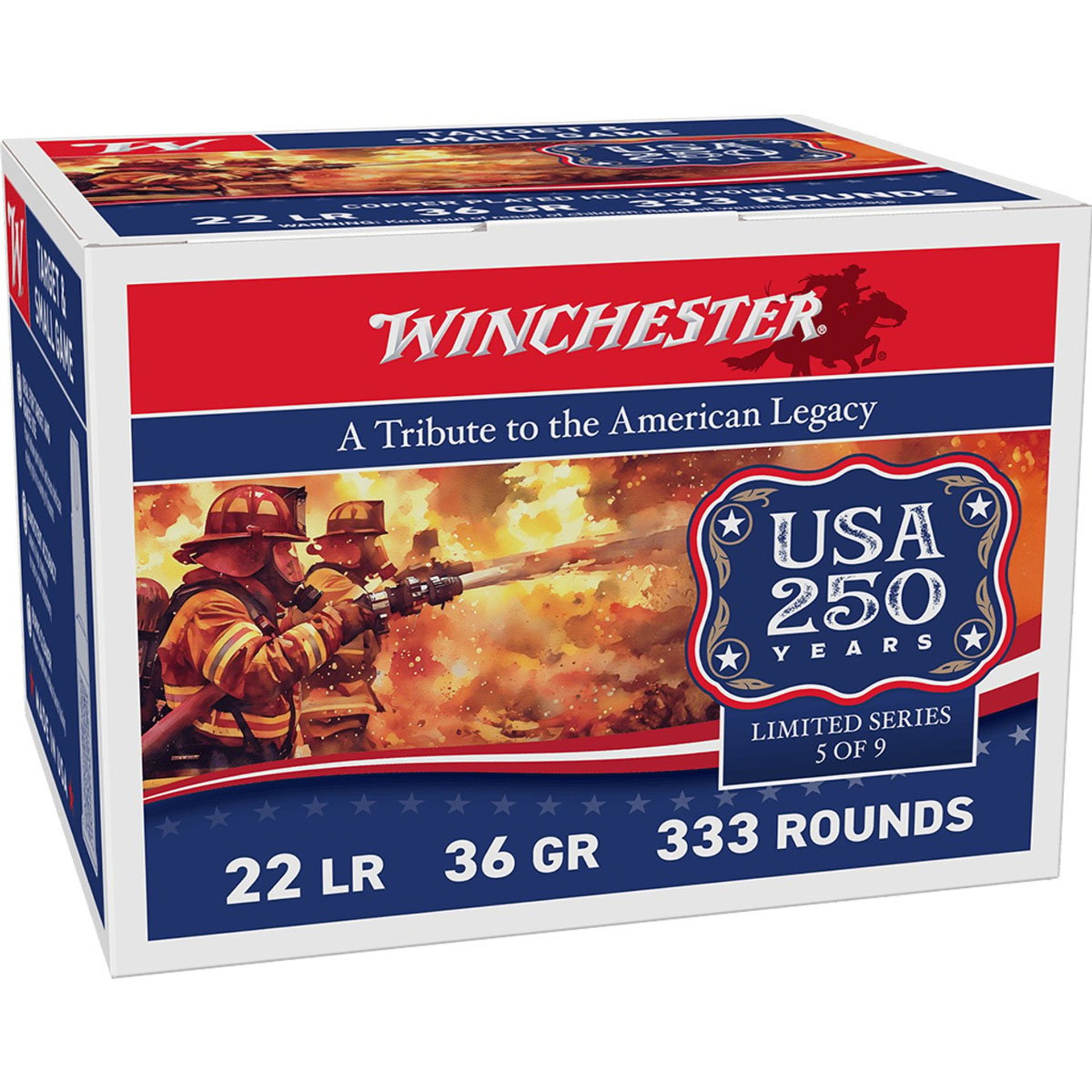 22 Long Rifle 36gr Copper Plated Hollow Point 333/Box