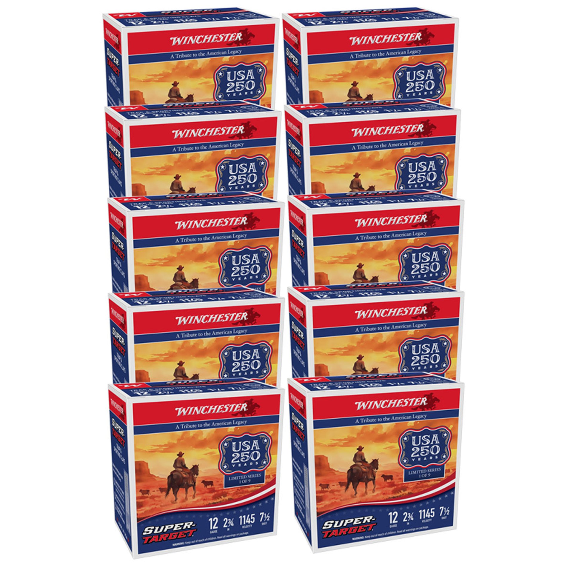 Super Target 12 Gauge 2-3/4" 1-1/8oz #7.5 Shot 250/Case
