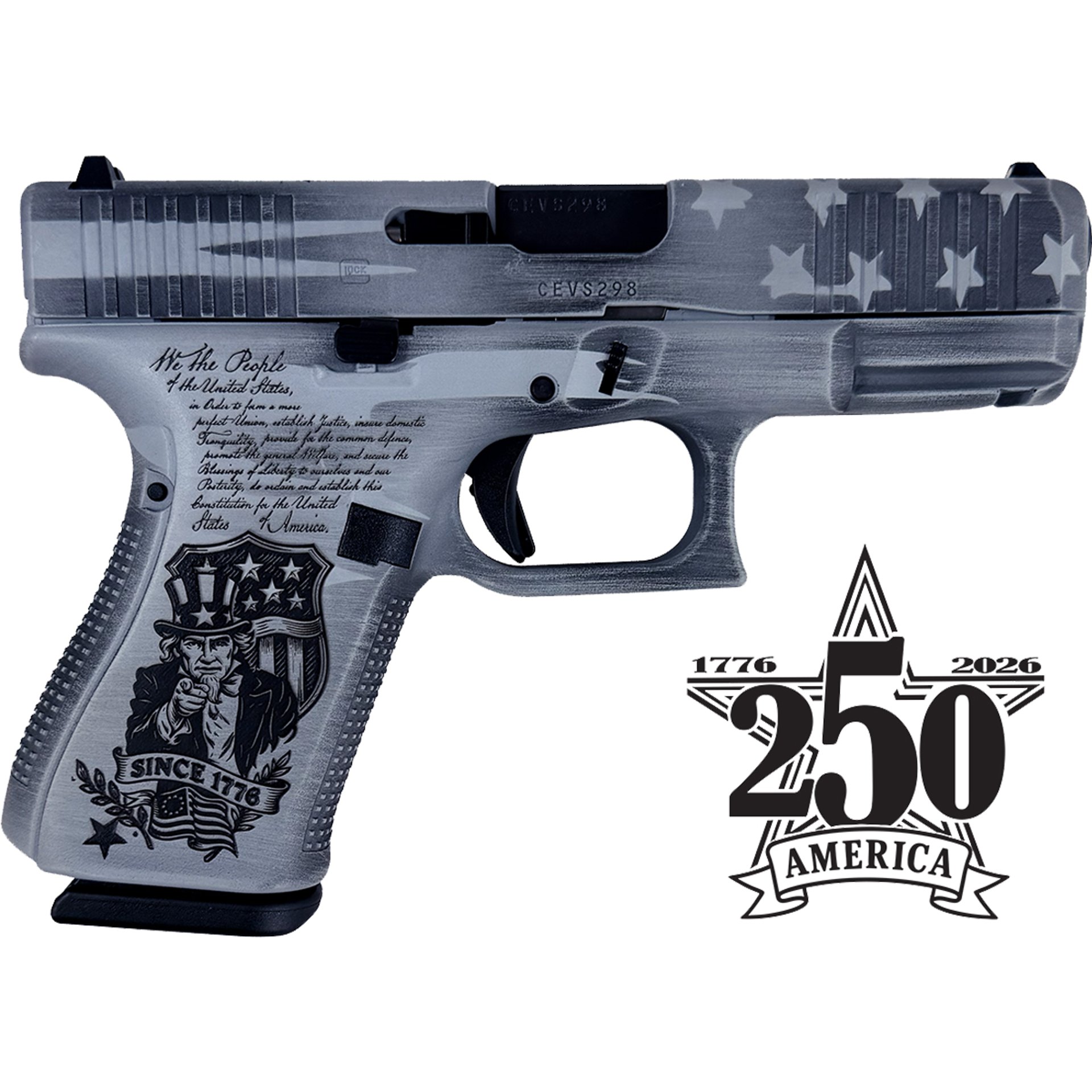 GLOCK 19 GEN 5 9MM LUGER 4.02" BBL (3)15 - 250th Anniversary