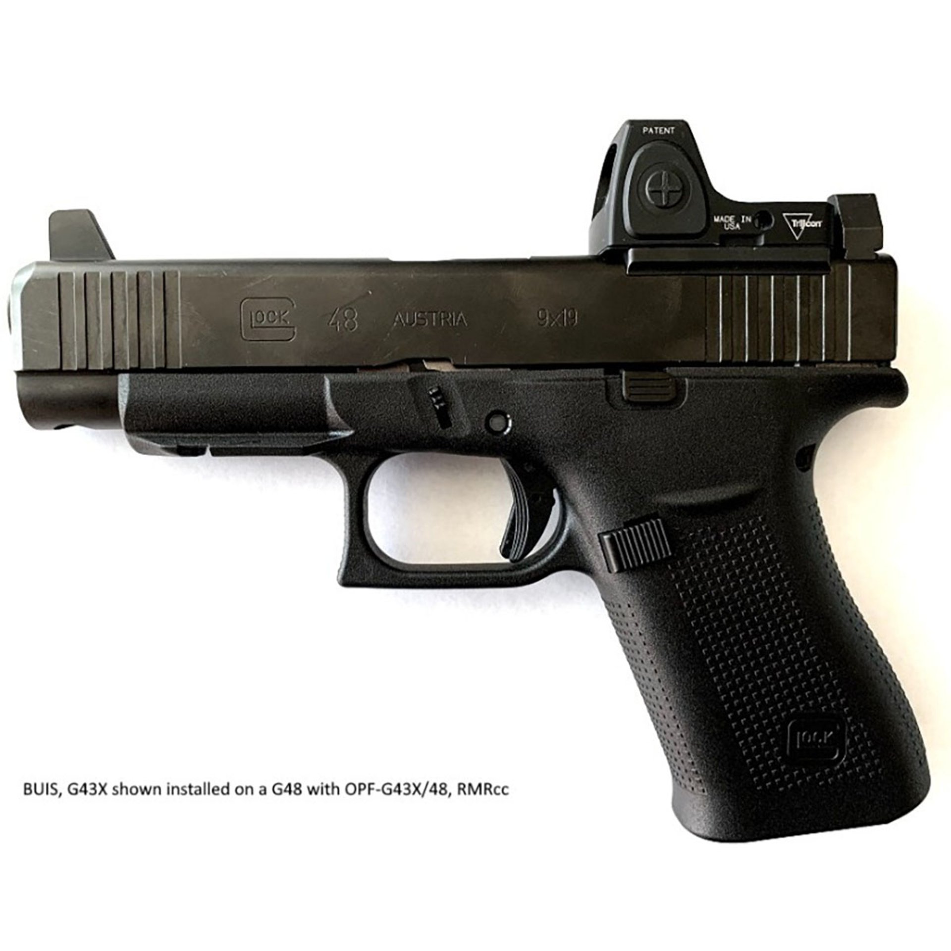 Adapter Plate For Trijicon RMRcc Fits Glock 43/48