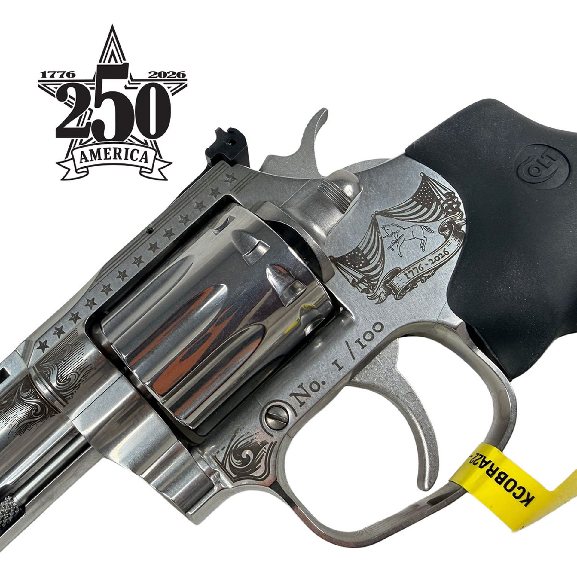 King Cobra 22 Long Rifle 4.25" BBL 10 Shot 250th Anniversary