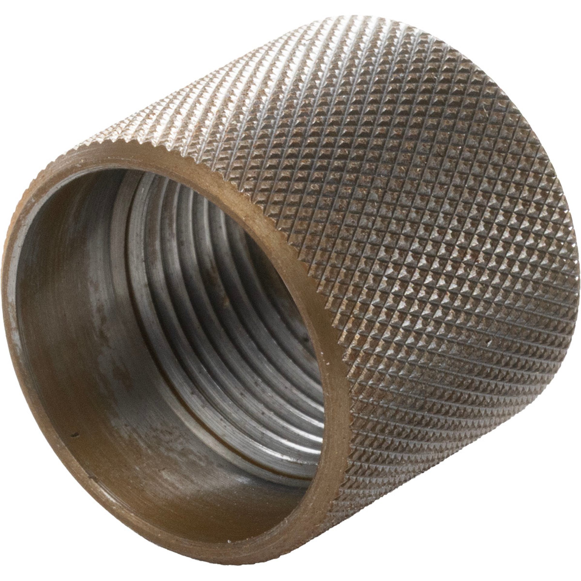 .625" Dia Knurled Thread Protector 5/8x24" Thread Silver