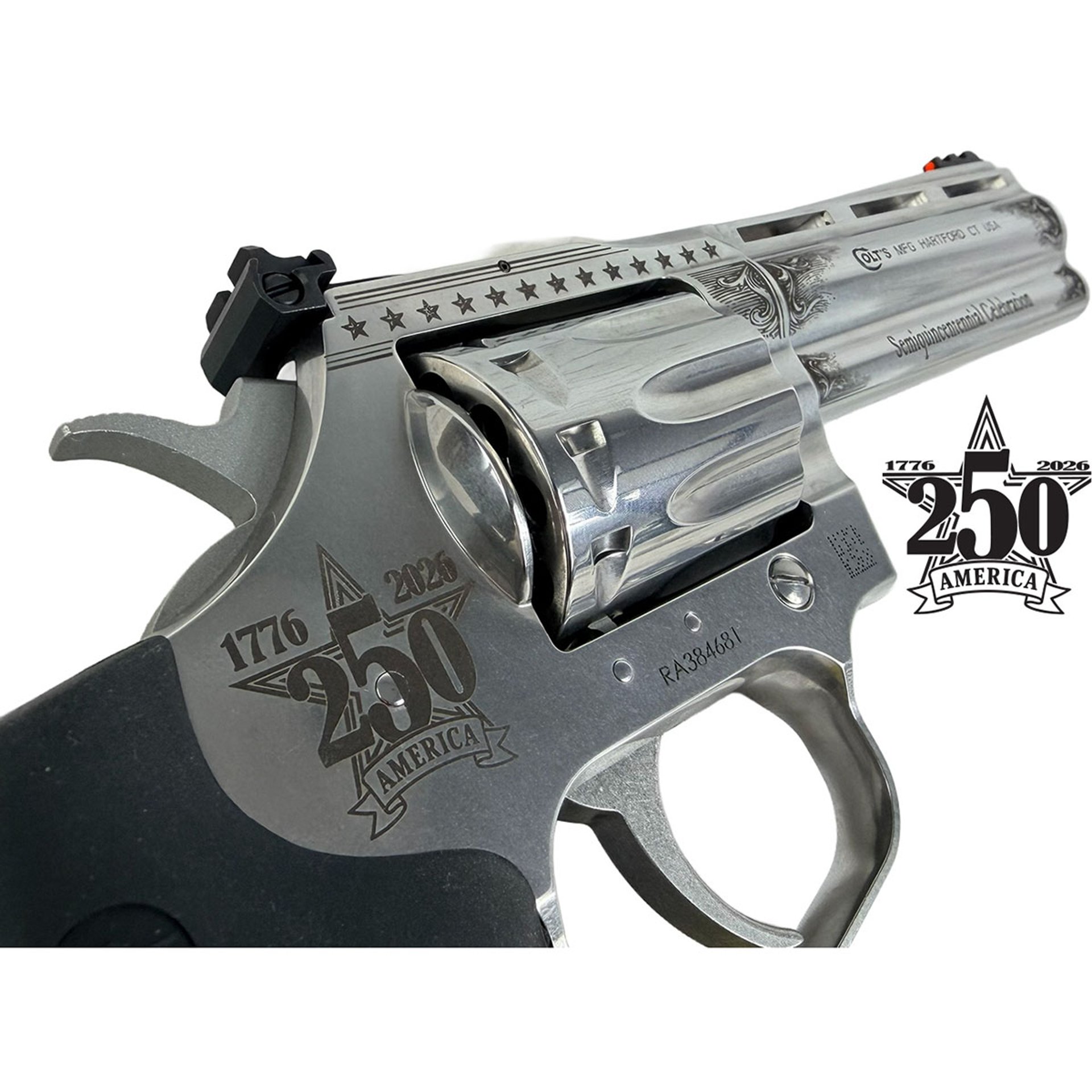 King Cobra 22 Long Rifle 4.25" BBL 10 Shot 250th Anniversary