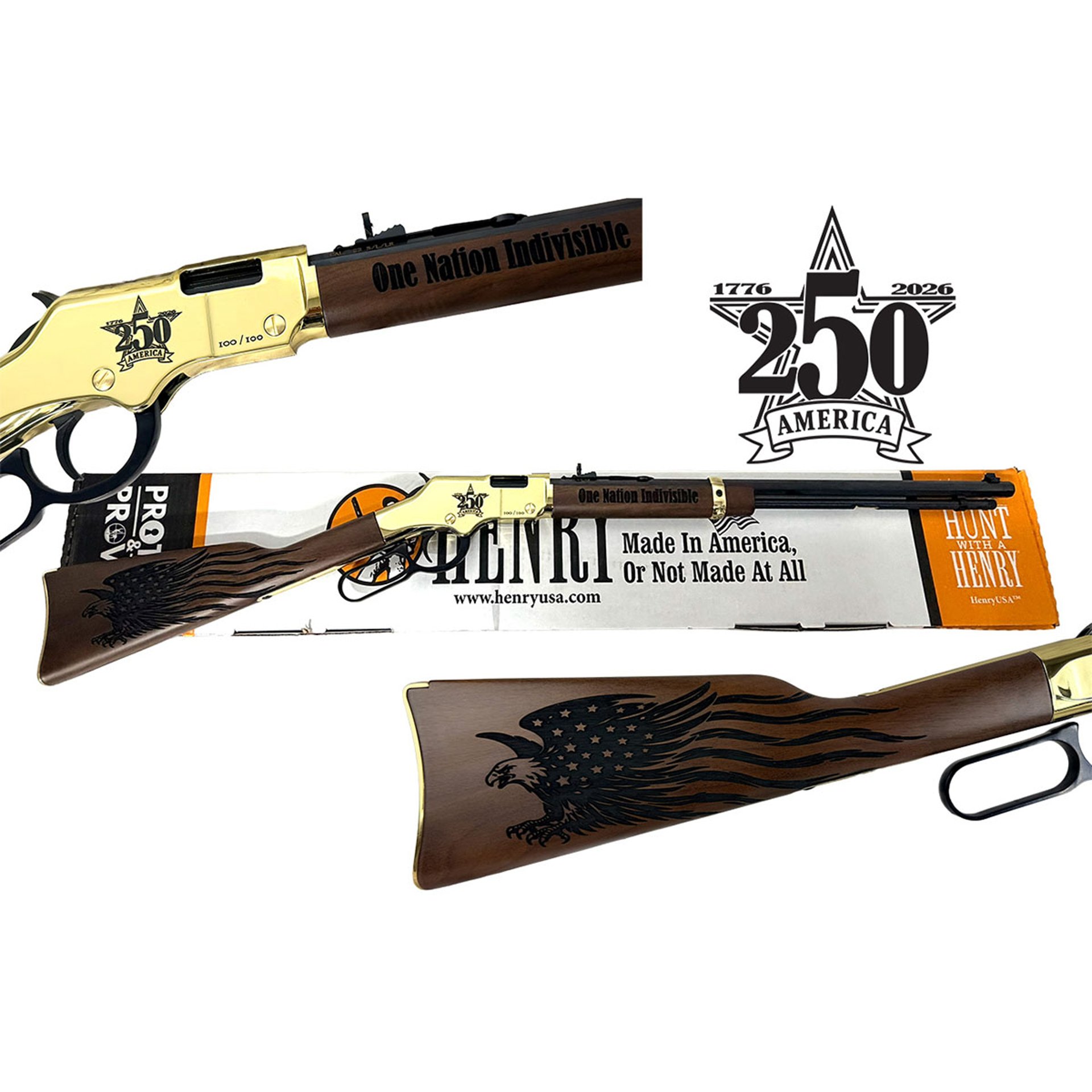Golden Boy 22 LR 20" BBL 16 Round Wood - 250th Anniversary