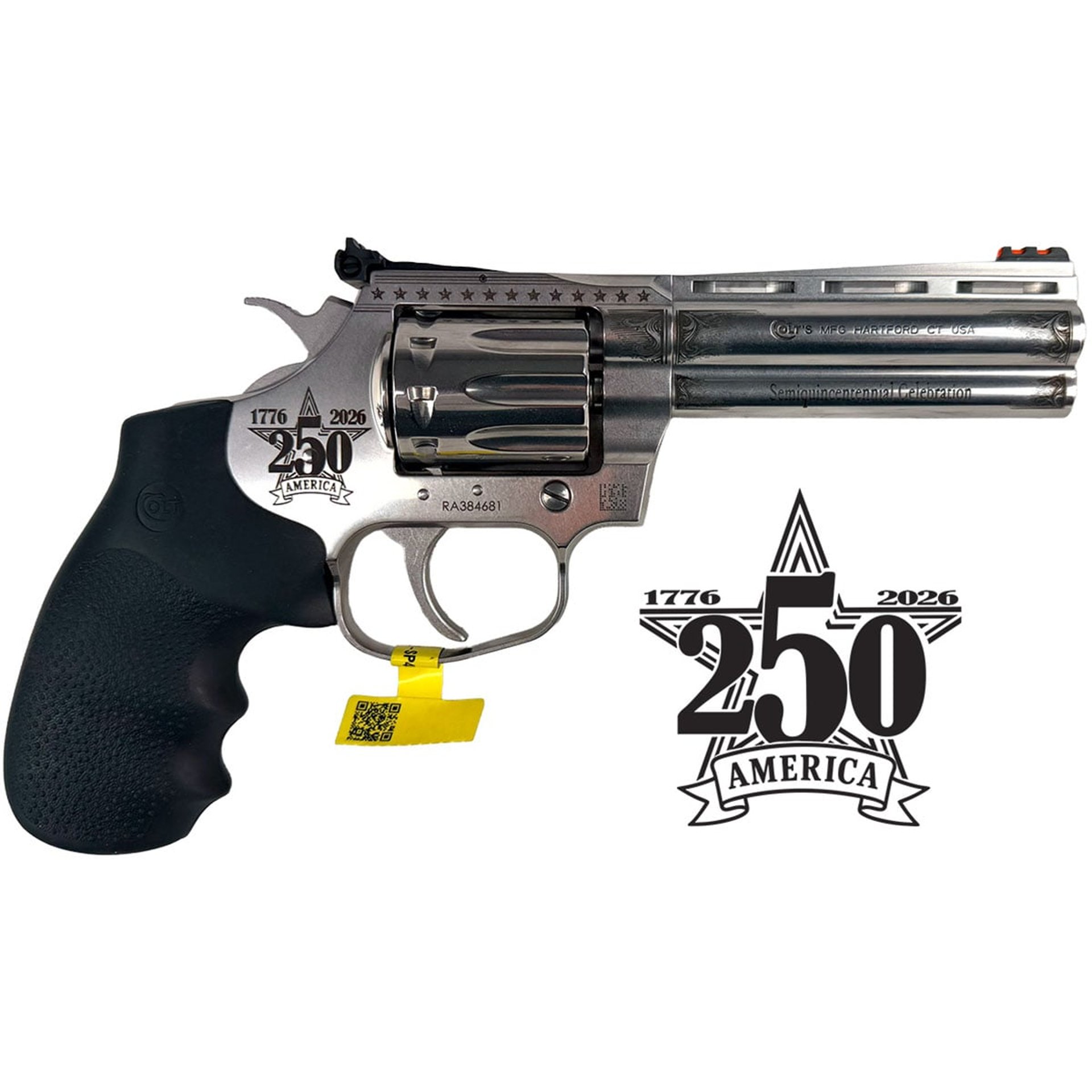 King Cobra 22 Long Rifle 4.25" BBL 10 Shot 250th Anniversary