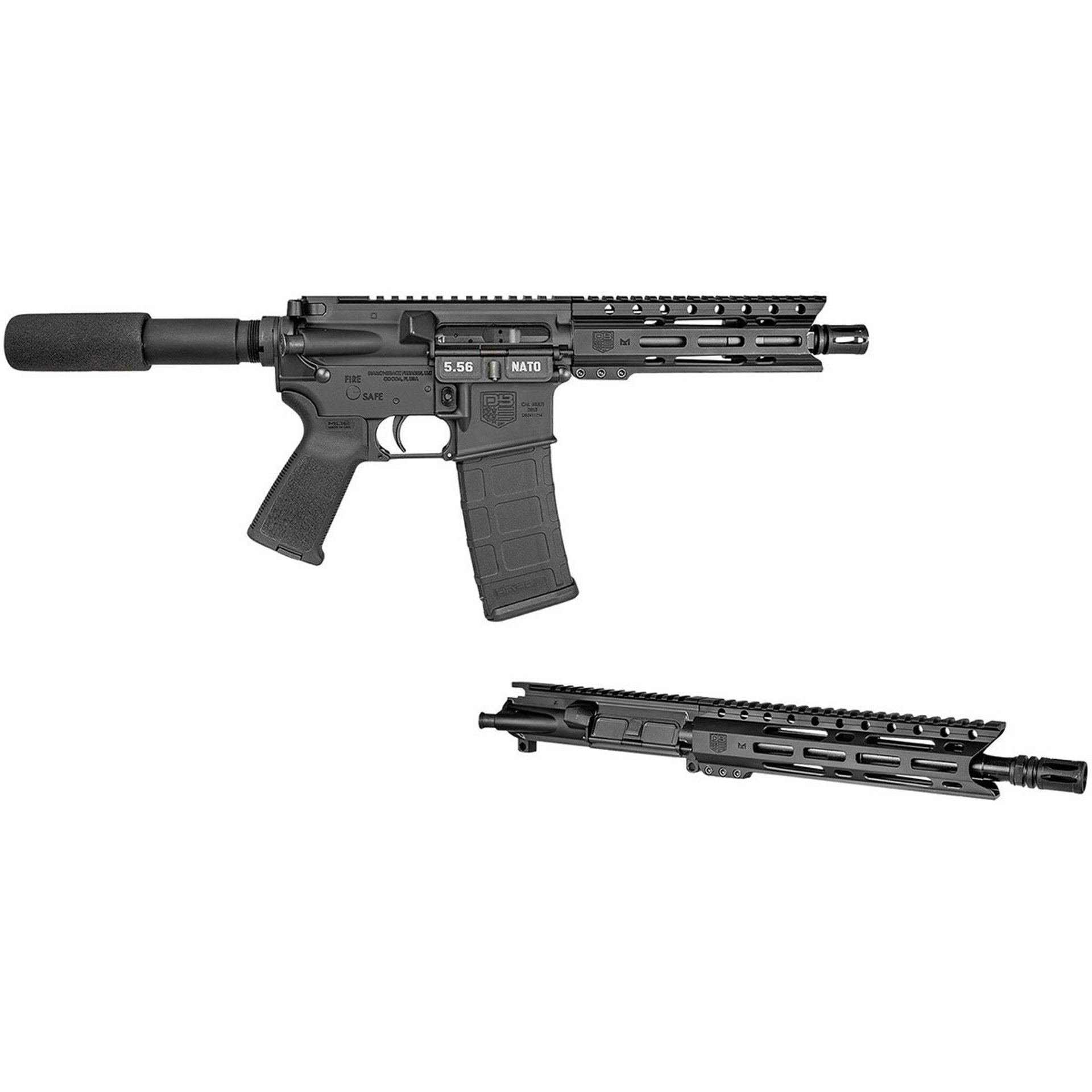DB15 5.56 NATO 7"BBL w/300BLK Upper (1)5.56(1)300BLK Mag