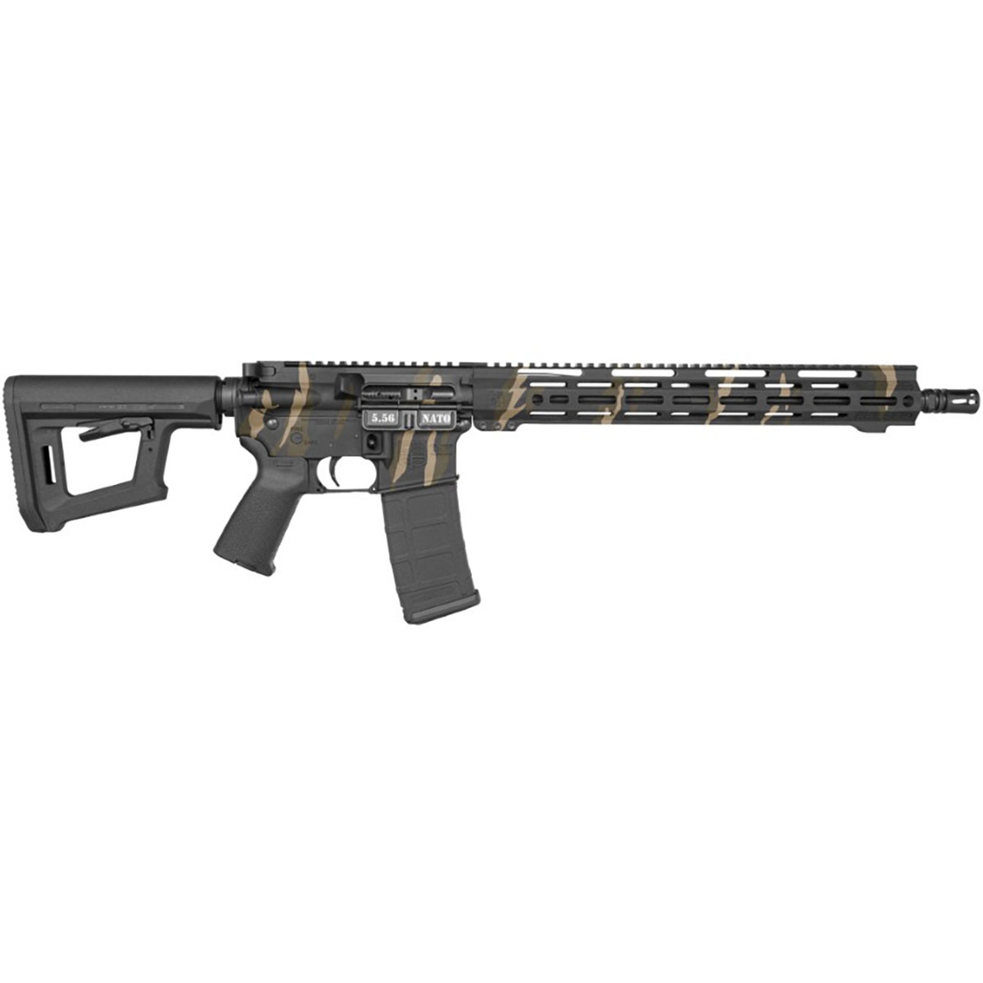 DB15 Carbon Srs 5.56 NATO 16" BBL (1)30RD Mag Tiger Stripe