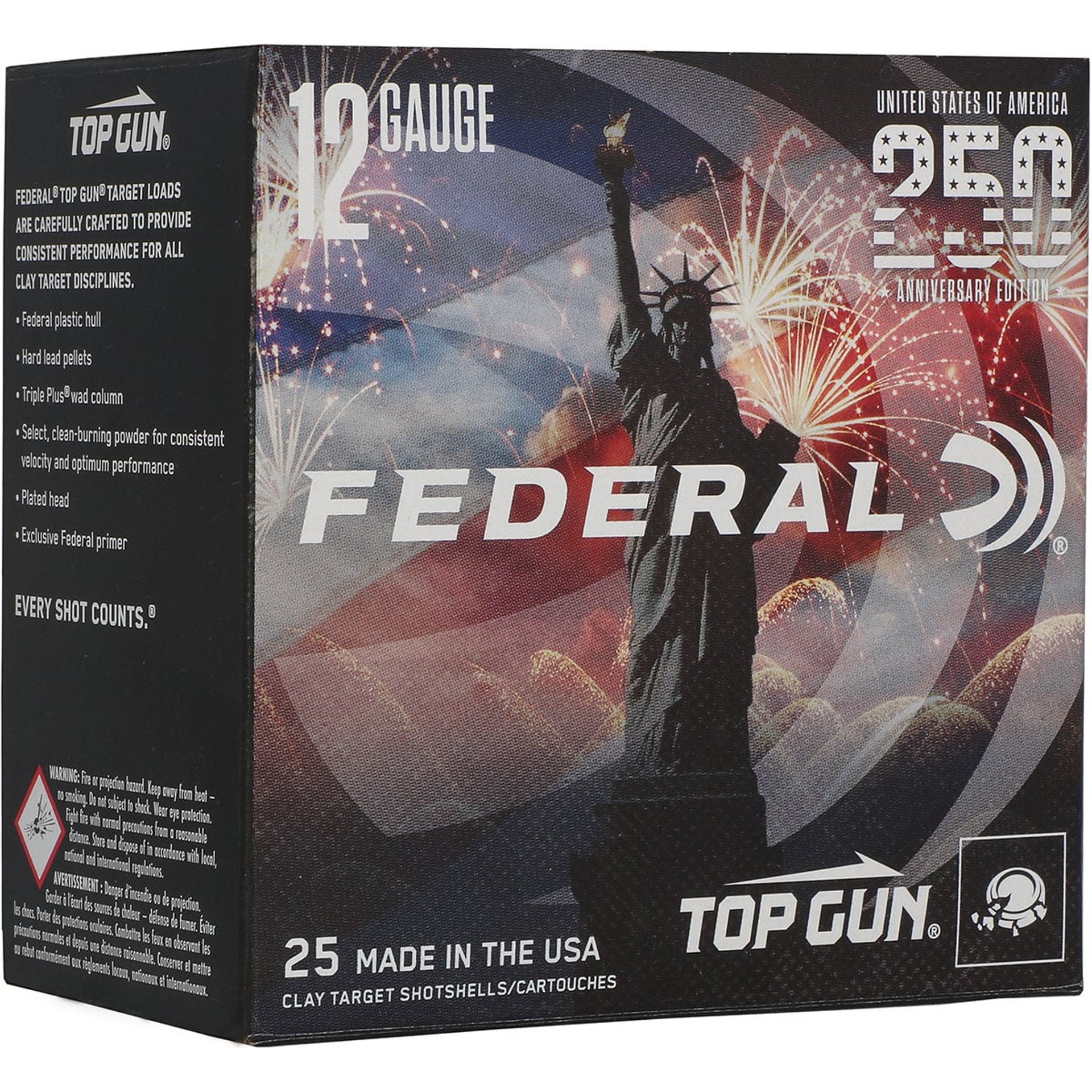 Top Gun 12 Gauge 2-3/4" 1-1/8oz #8 Shot 25/Box
