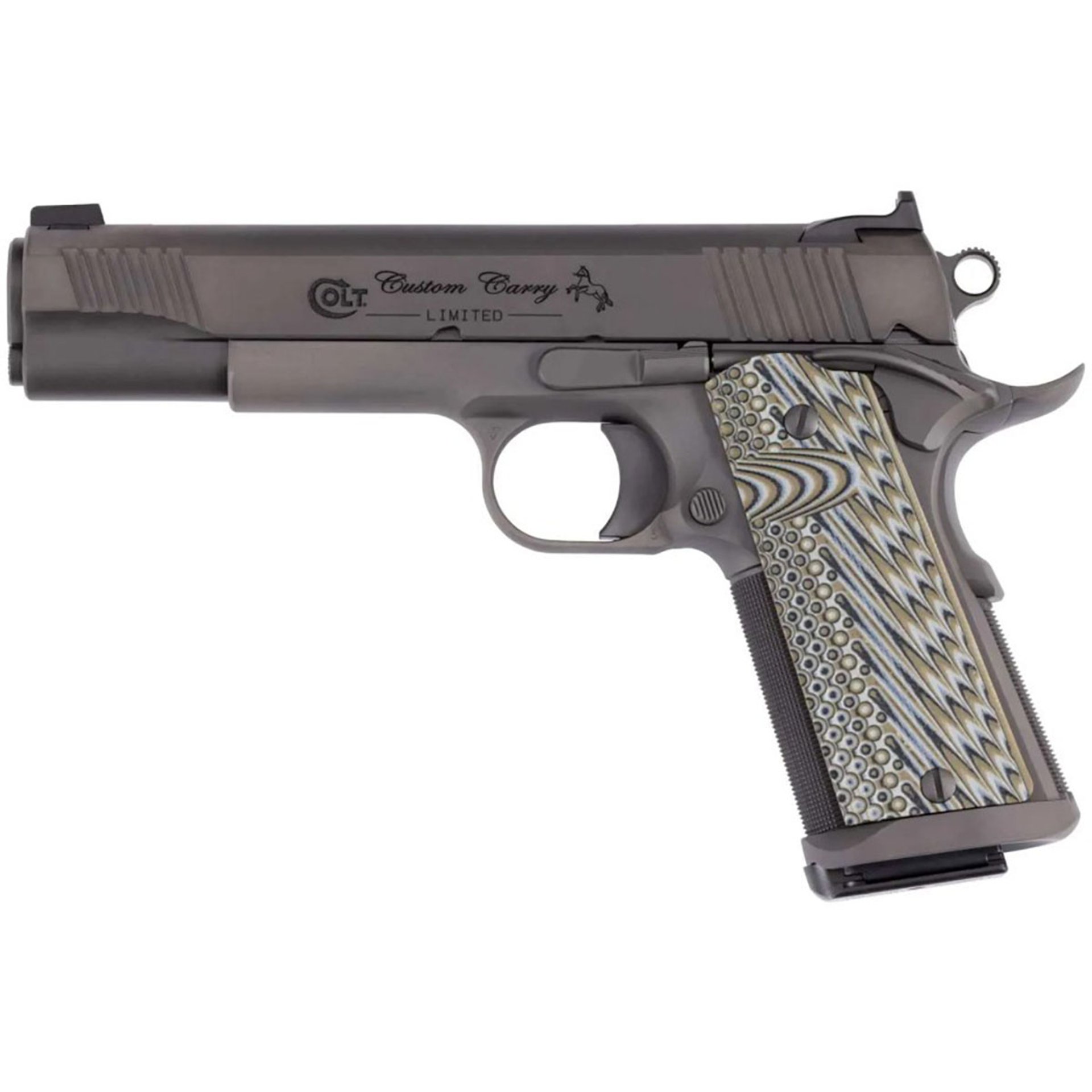 Custom Carry Govt 9mm Luger 5"BBL (1)9RD SS/Smoke Gray