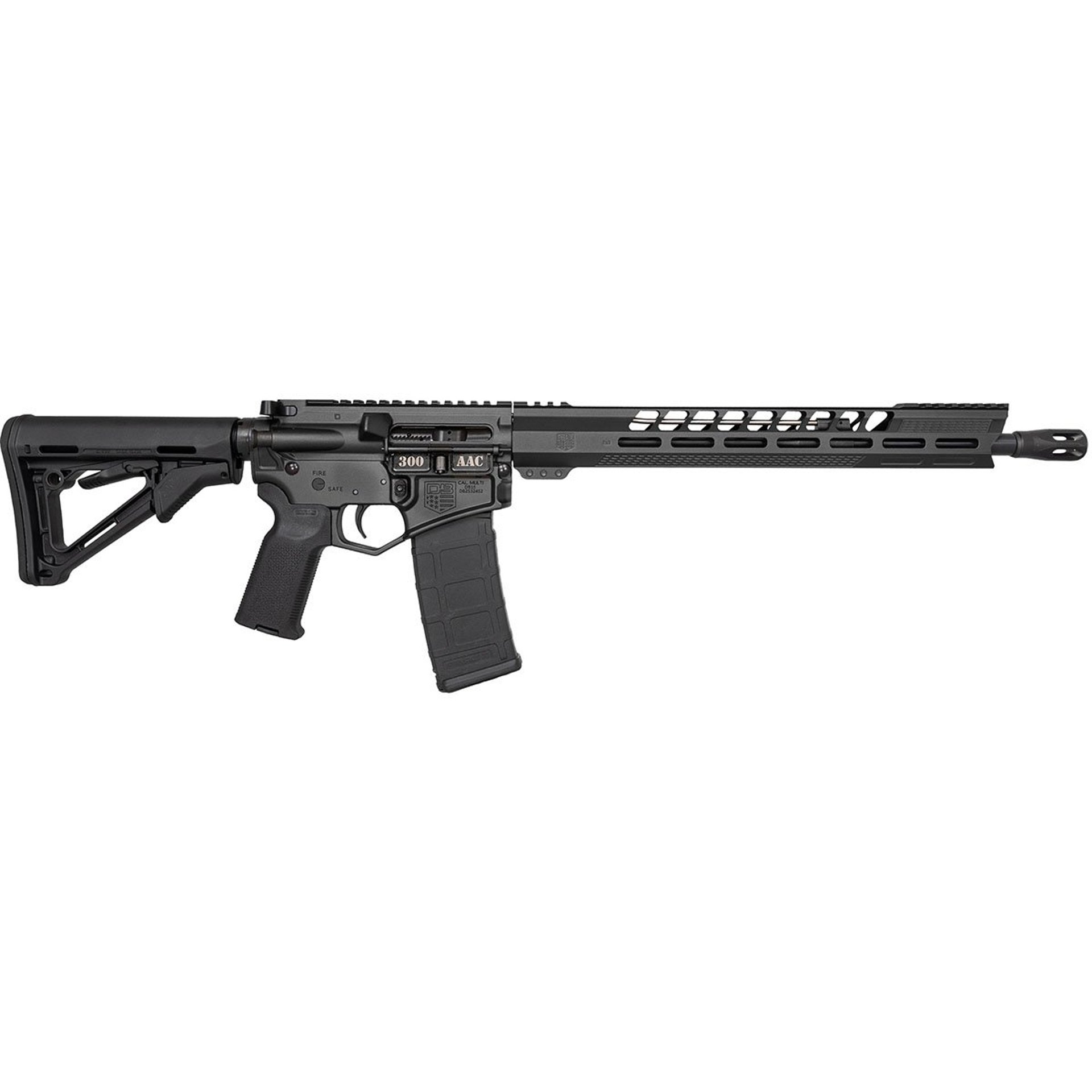 DB15 Black Gold Series 300BLK 16"BBL (1)30RD Mag BLK