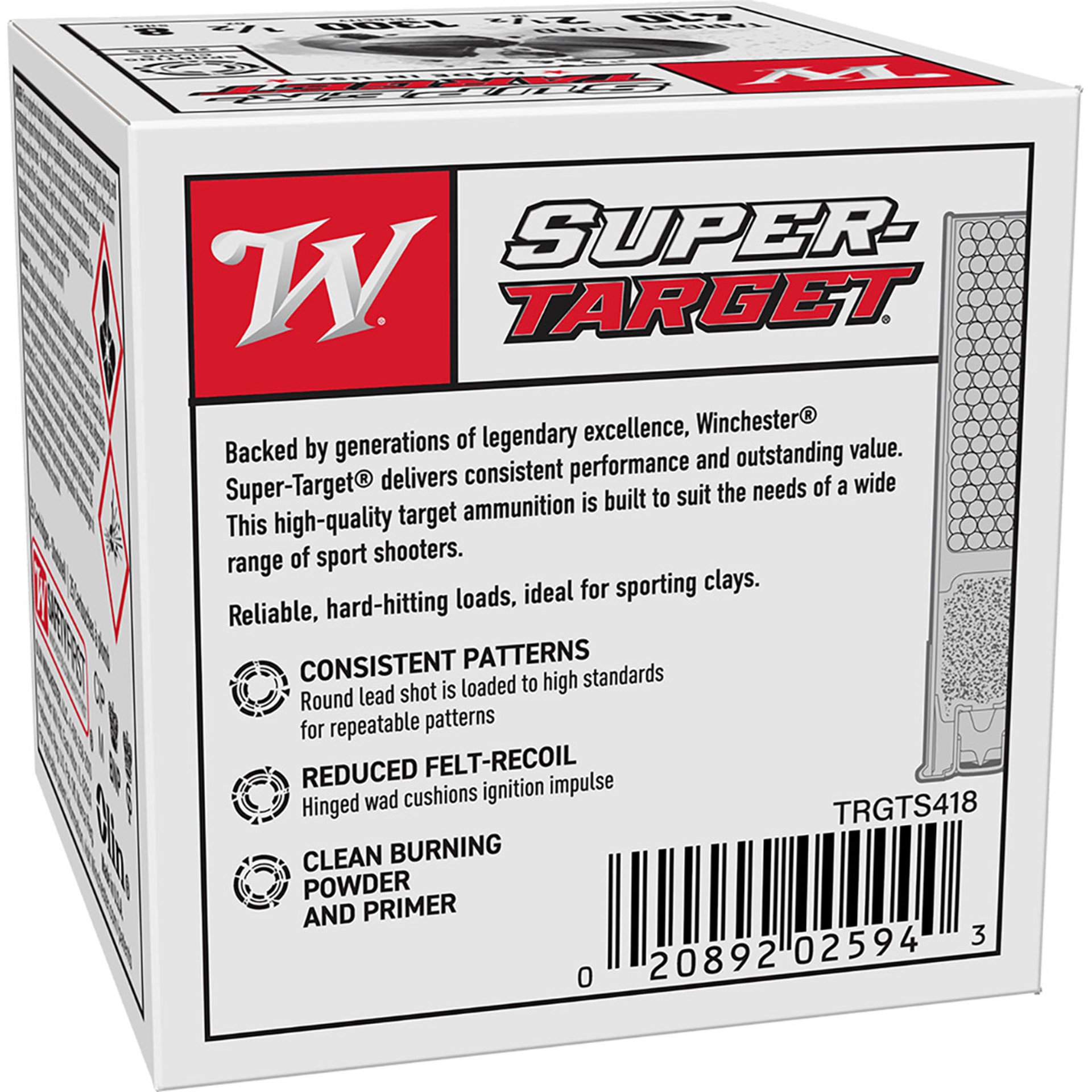 Super Target 410 Bore 2-3/4" 1/2oz #8 Shot 25/Box