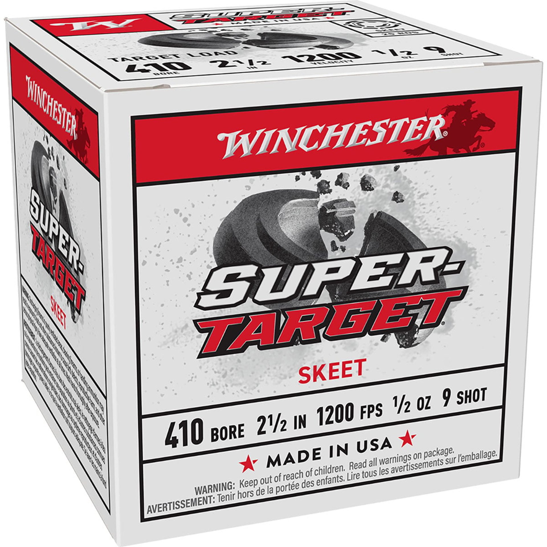 Super Target 410 Bore 2-3/4" 1/2oz #9 Shot 25/Box