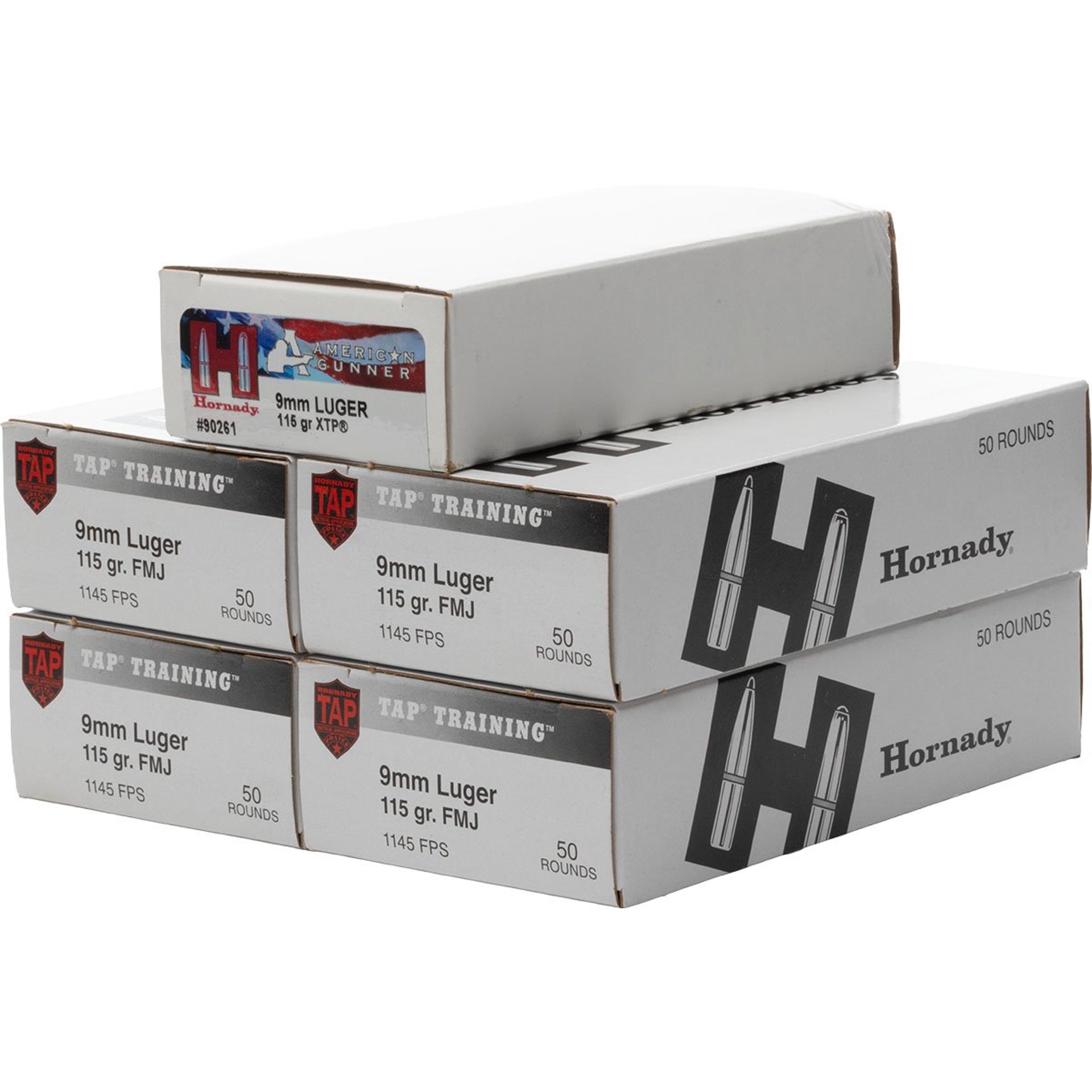 American Gunner 9mm Luger XTP & TAP Combo 250/Ammo Can