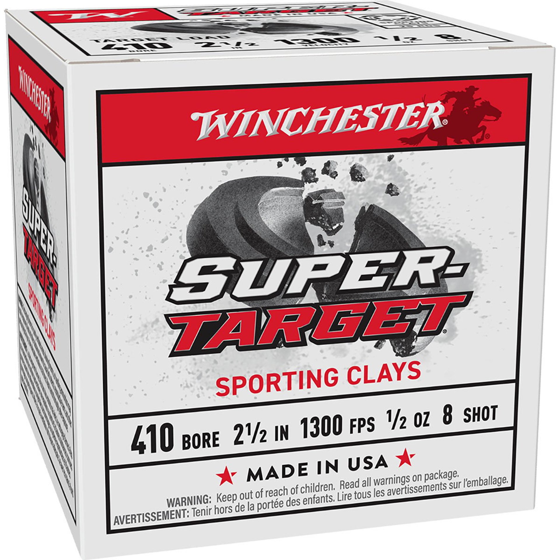 SUPER TARGET 410 BORE 2-3/4” #8 SHOT SHOTGUN AMMO