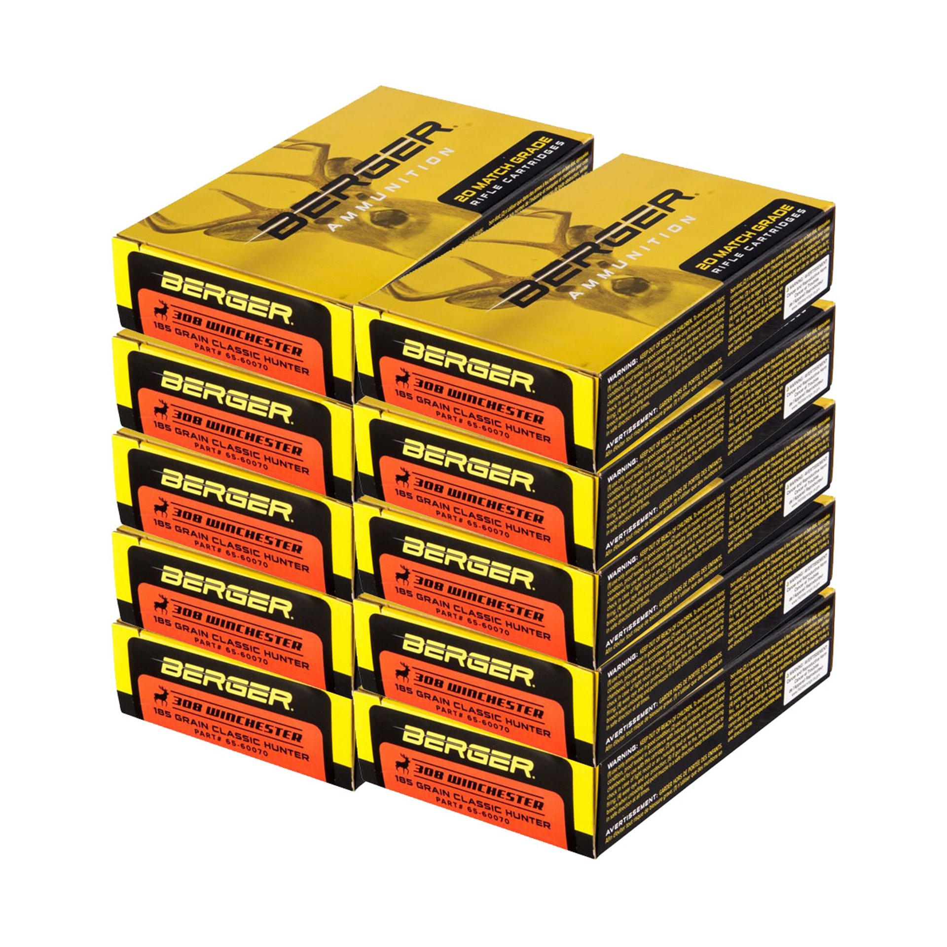 308 Winchester 185gr Hybrid Boat Tail 200/Case