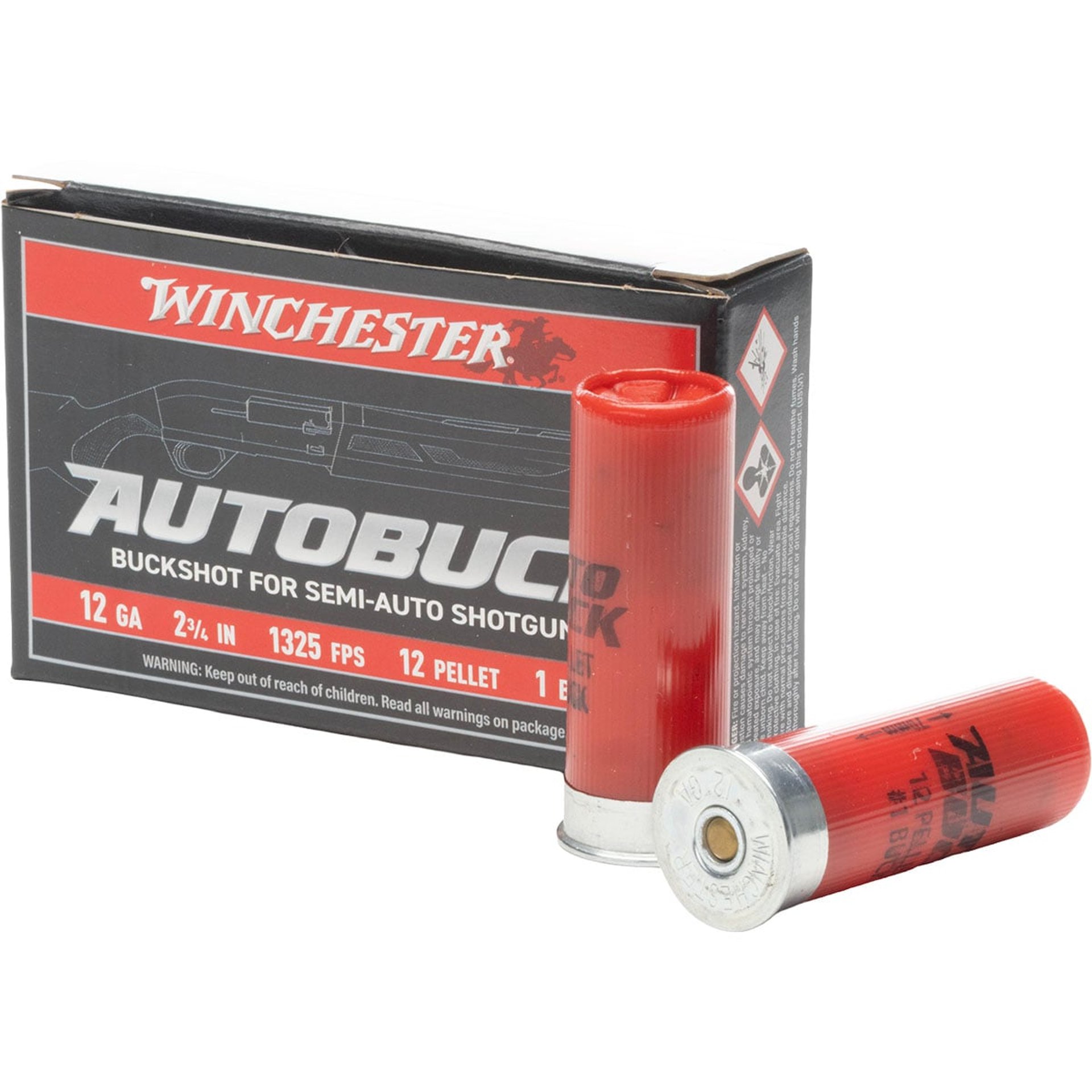 12GA 2-3/4" #1 Buckshot 5/Box
