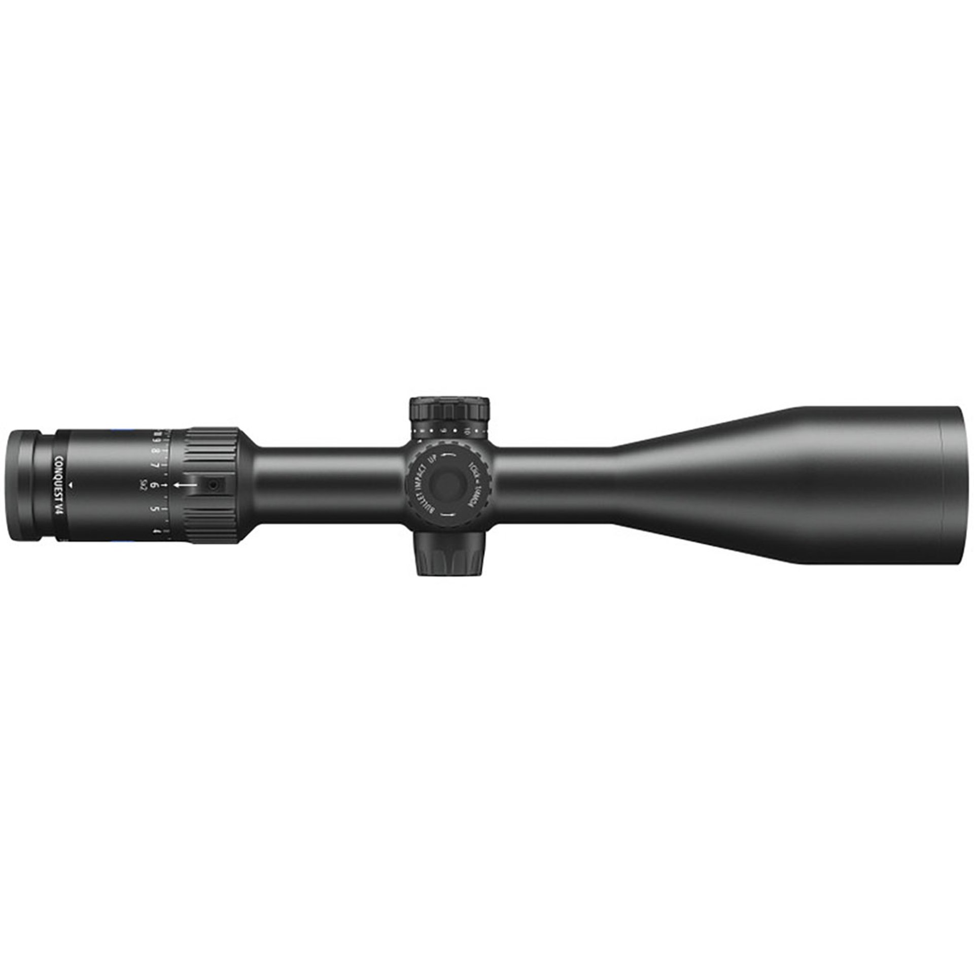 Conq V4 3-12x56 SFP Ill Plex w/Exterior Elev Turret Black