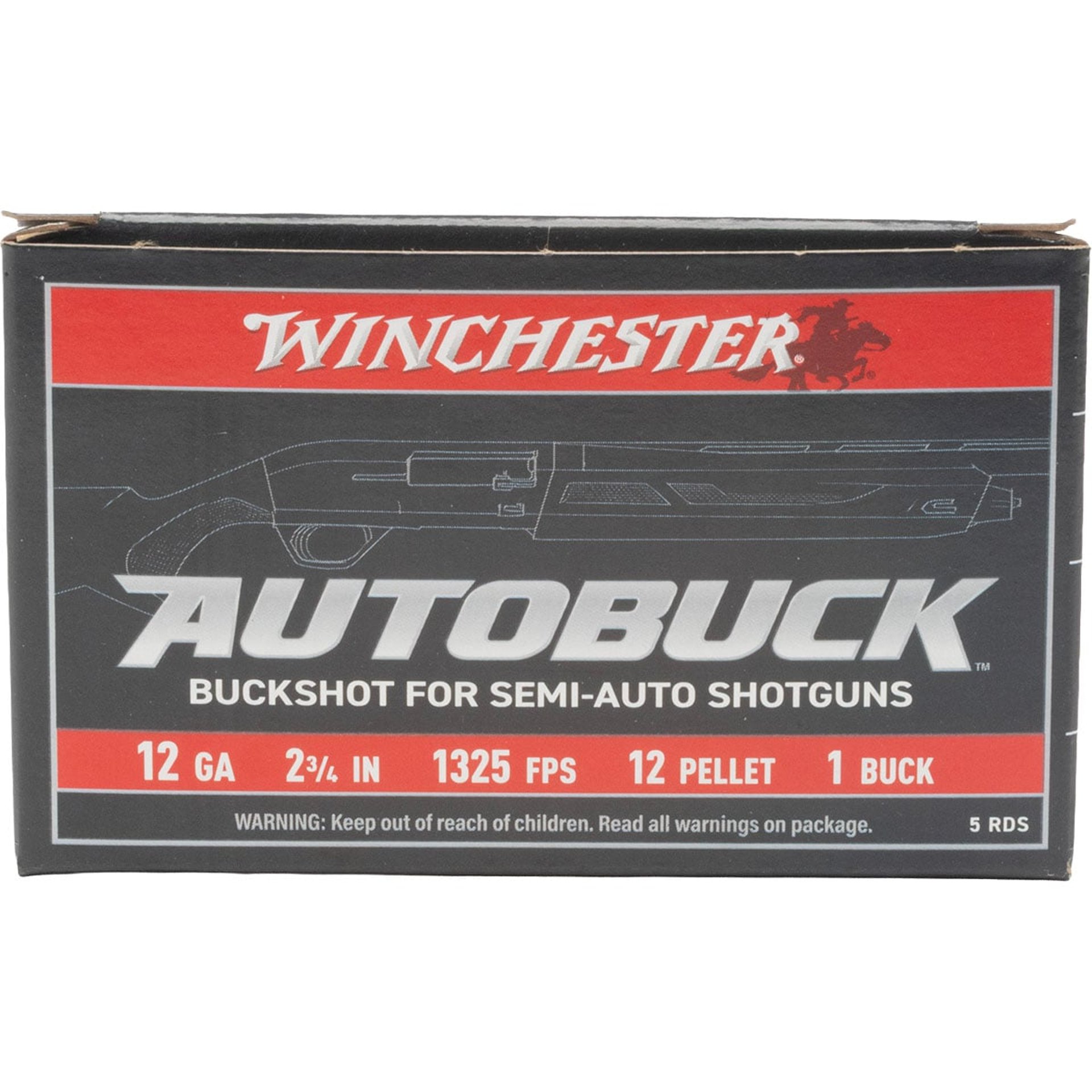 12GA 2-3/4" #1 Buckshot 5/Box