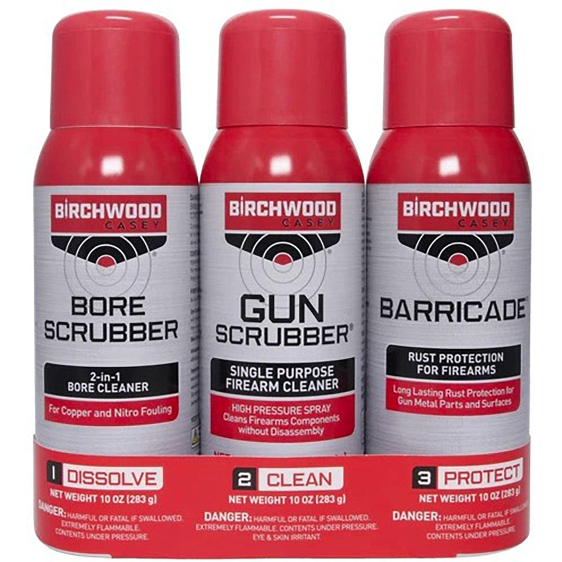 1,2,3 GUN SCRUBBER, BORE SCRUBBER & BARRICADE VALUE PACK