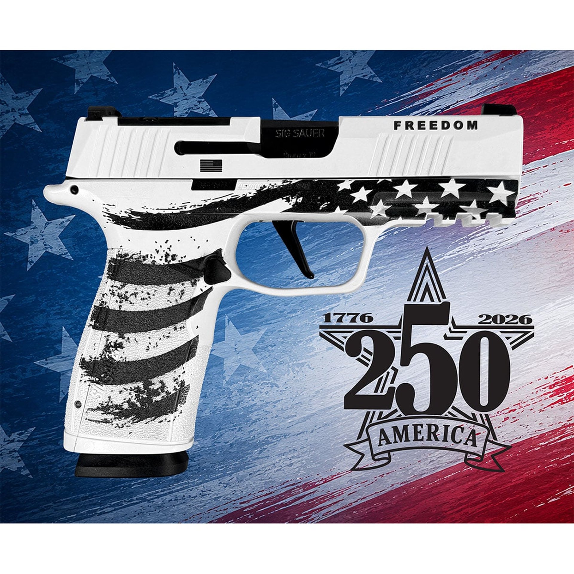 P365 XMACRO  9mm  3.7" BBL (2)17RD Mag 250th Anniversary