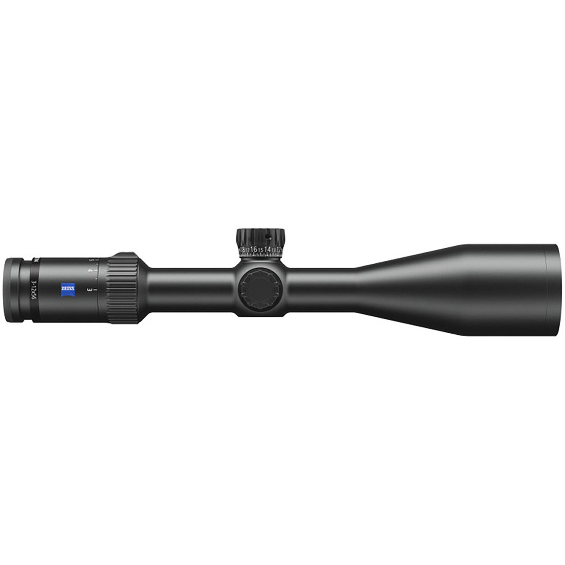 Conq V4 3-12x56 SFP Ill Plex w/Exterior Elev Turret Black