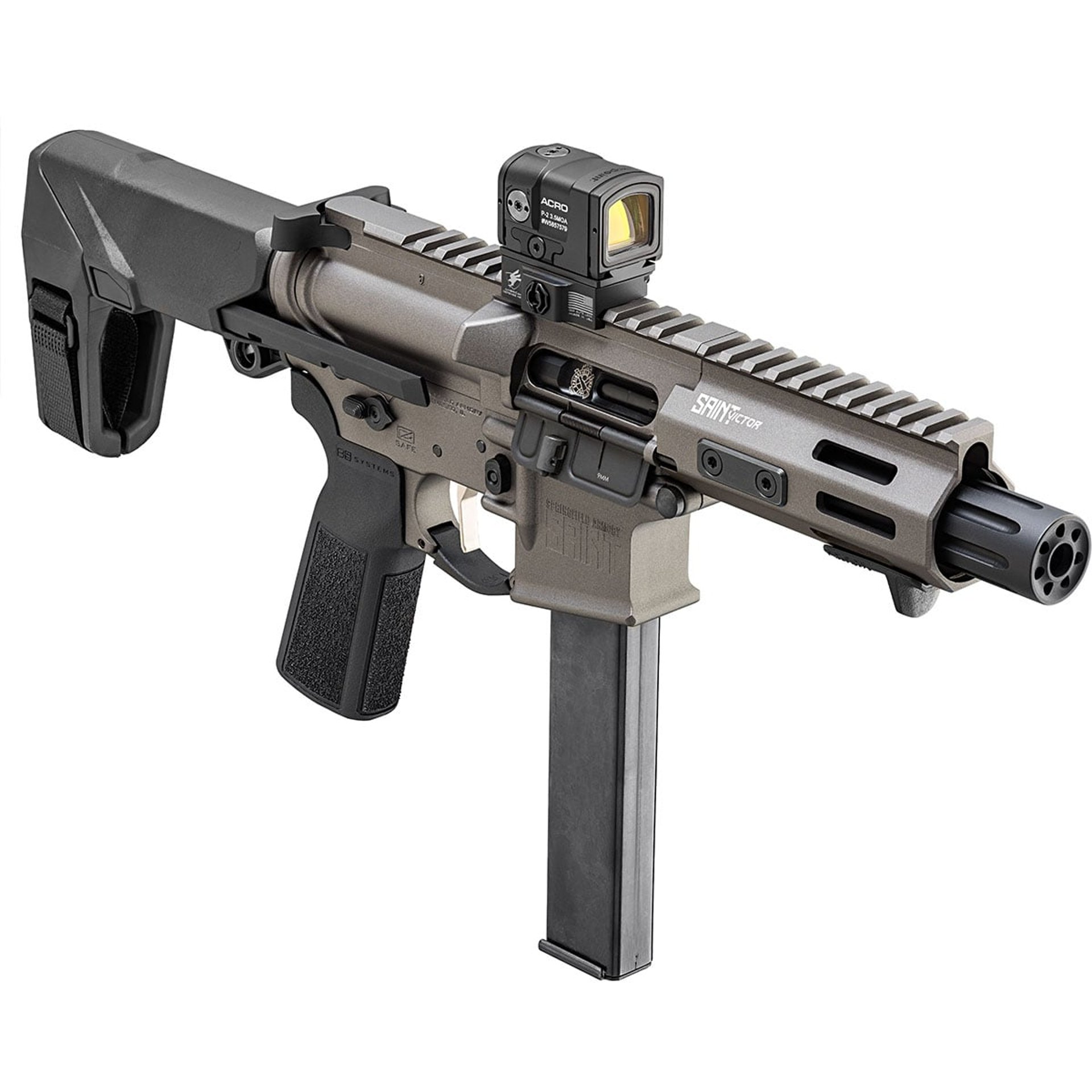 Saint Victor 9mm Luger 5.5"BBL (1)32RD Mag Tungsten Gray
