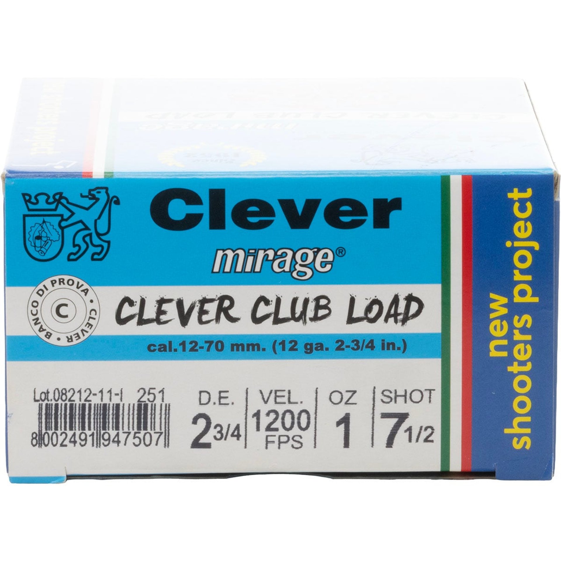 Club Load 12 Gauge 2-3/4" 1oz #7.5 Shot 1200FPS 25/Box