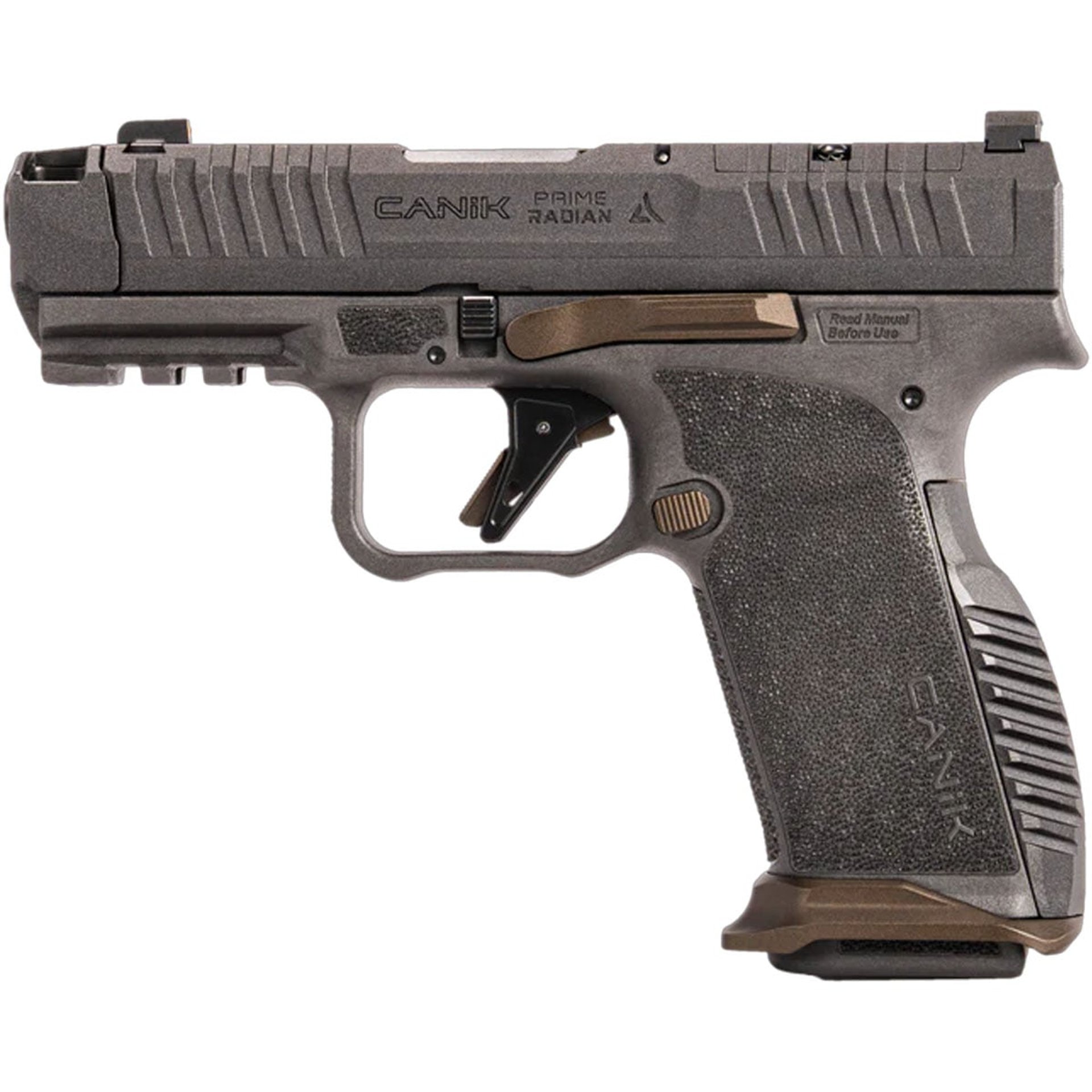 Prime Radian 9mm Luger 3.8"BBL (2)17RD Mags Gray