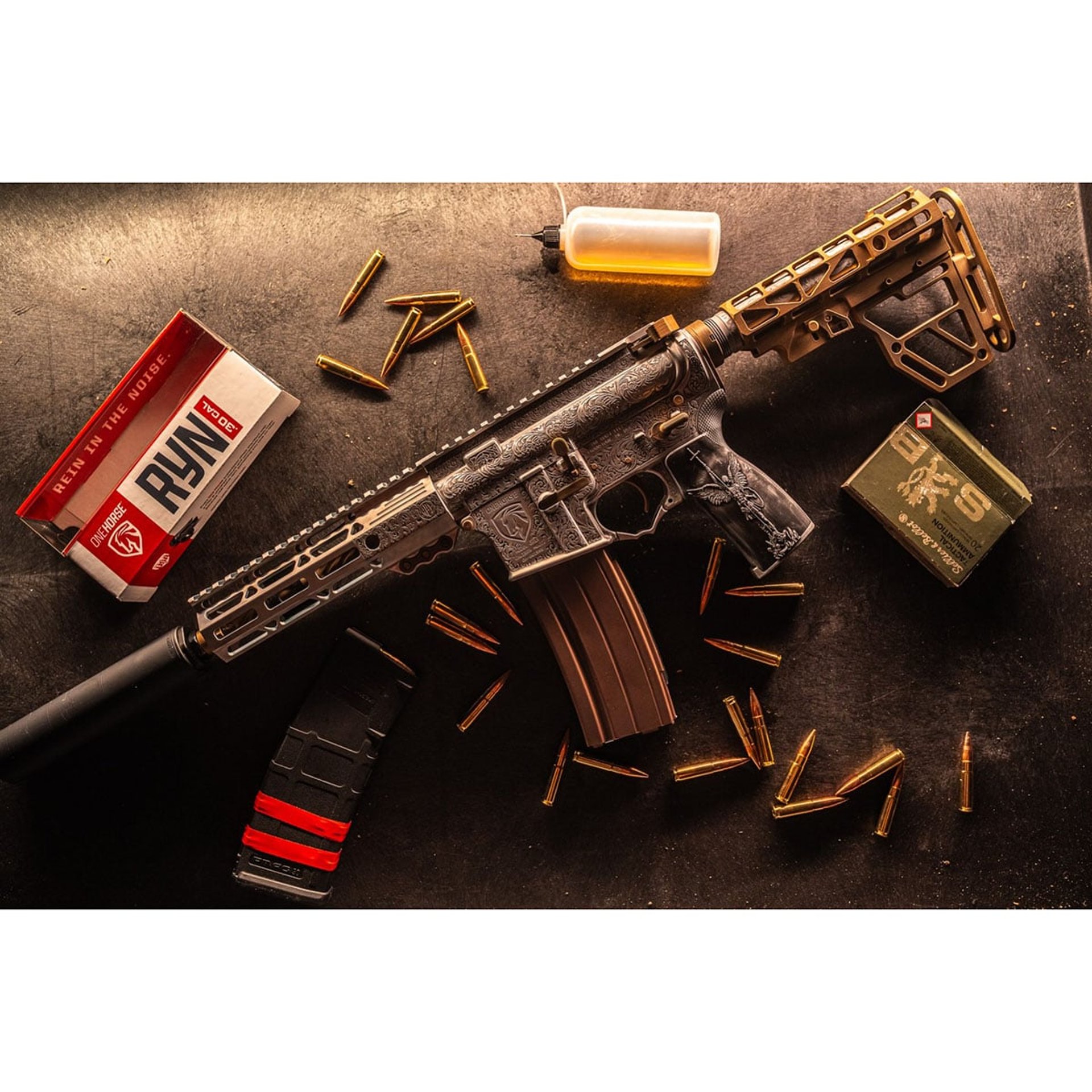 Ryn .30 Caliber HUB Compatible Suppressor Blk