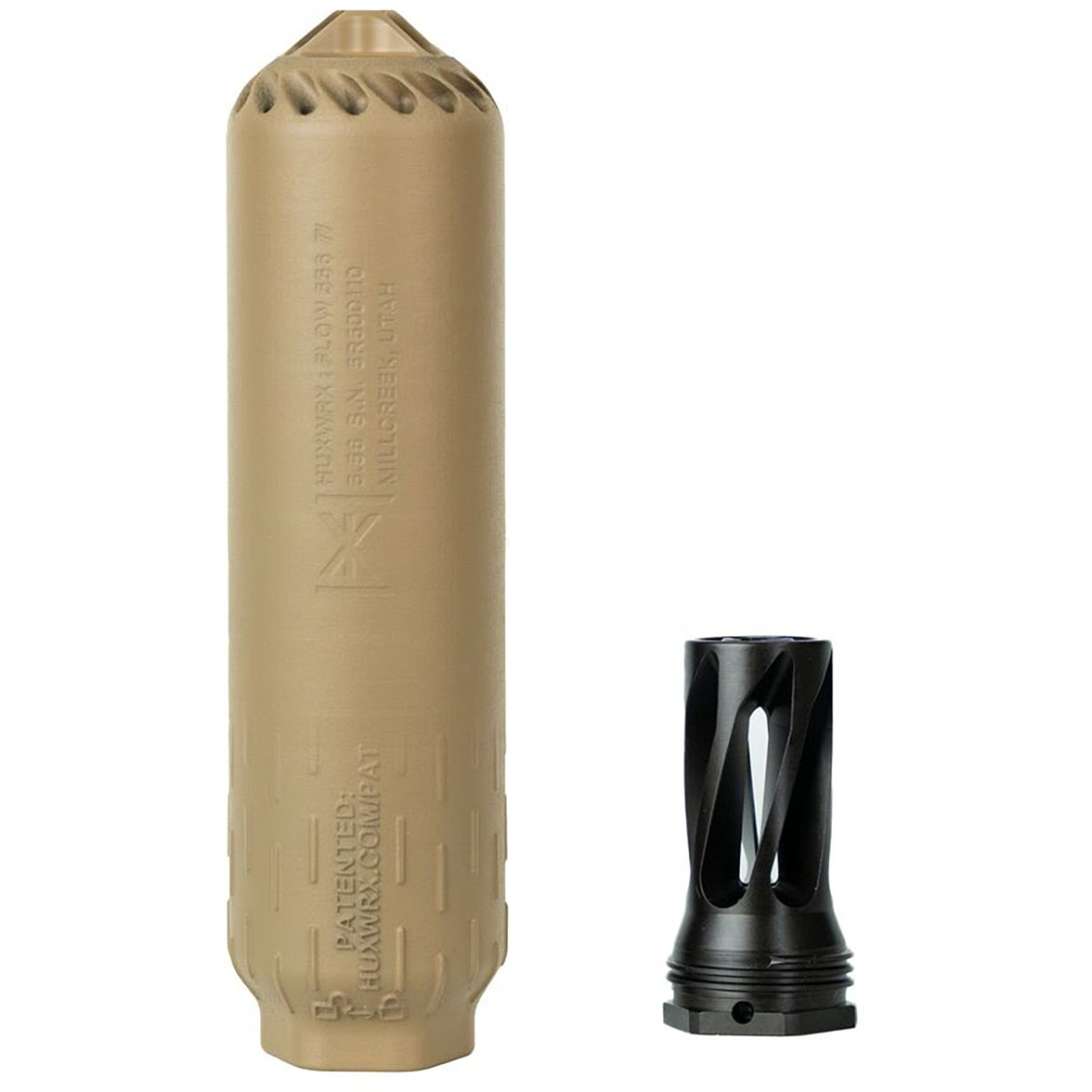 FLOW 556 Ti Rifle Suppressor w/Flash Hider FDE