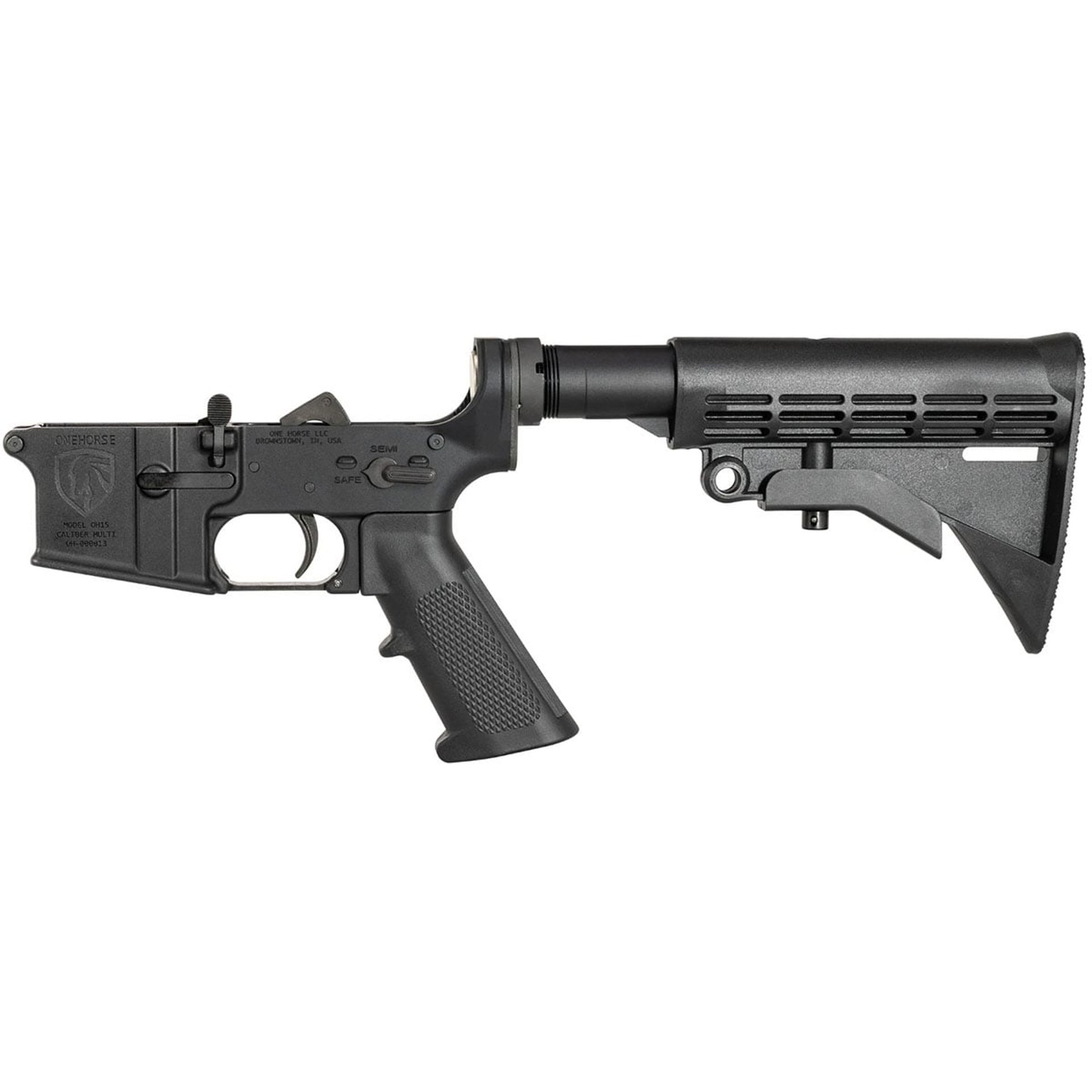 OH-15 Multi-Caliber Complete Lower Receiver for AR-15 Black