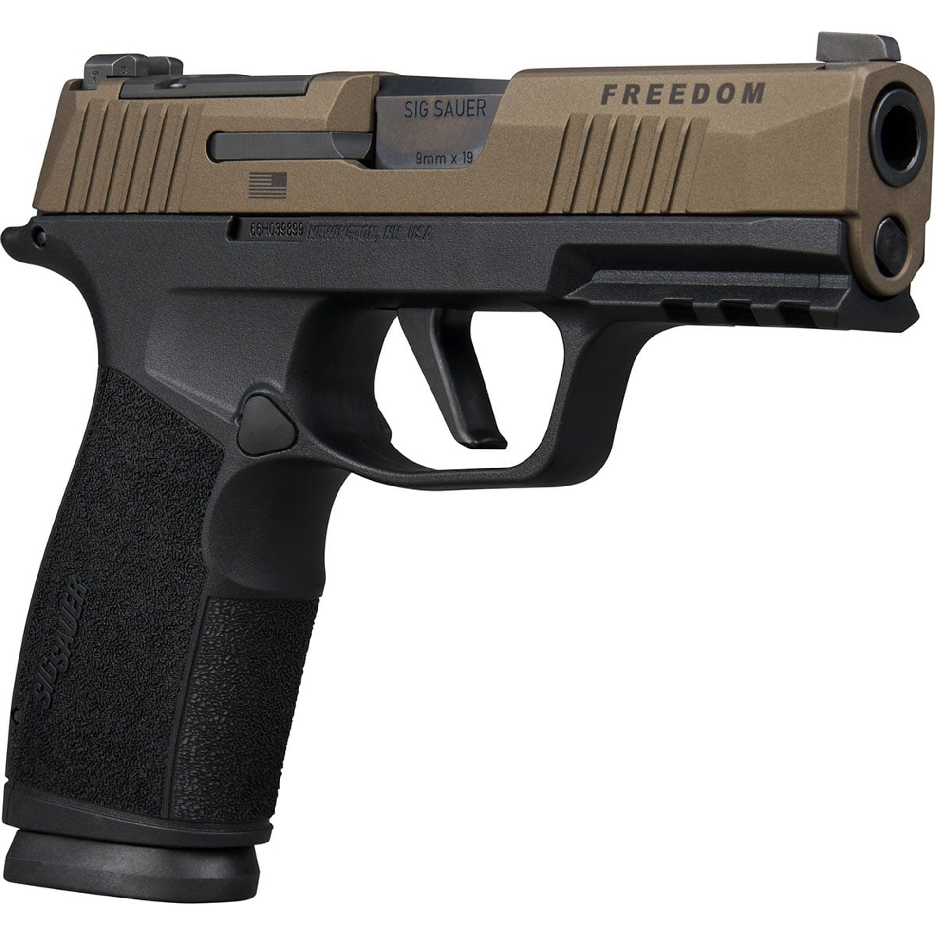 P365 X-MACRO Freedom 9mm Luger (2)17RD Mag Bronze/Black