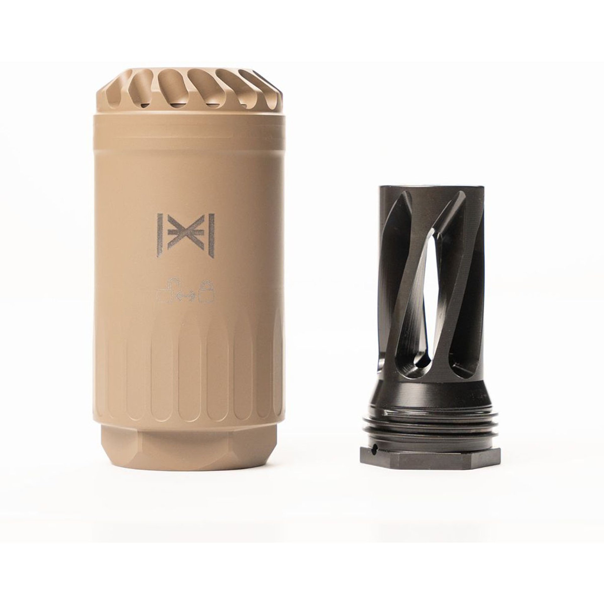 Blastphemy Blast Deflector w/Flash Hider 556 1/2x28 FDE