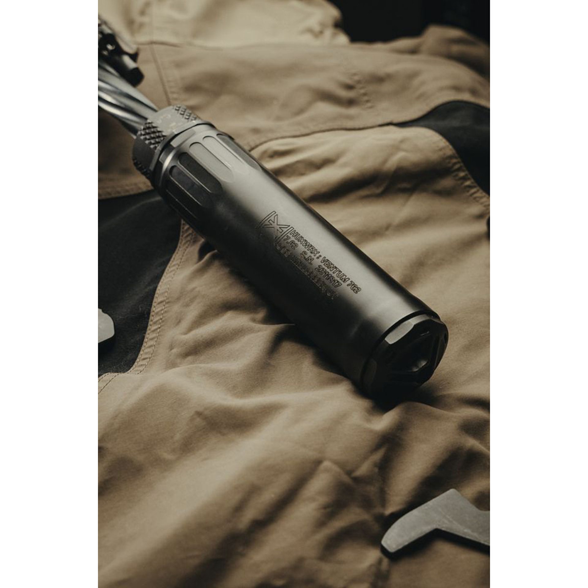 Ventum 762 HUB Compatible Multi Cal Rifle Suppressor Black