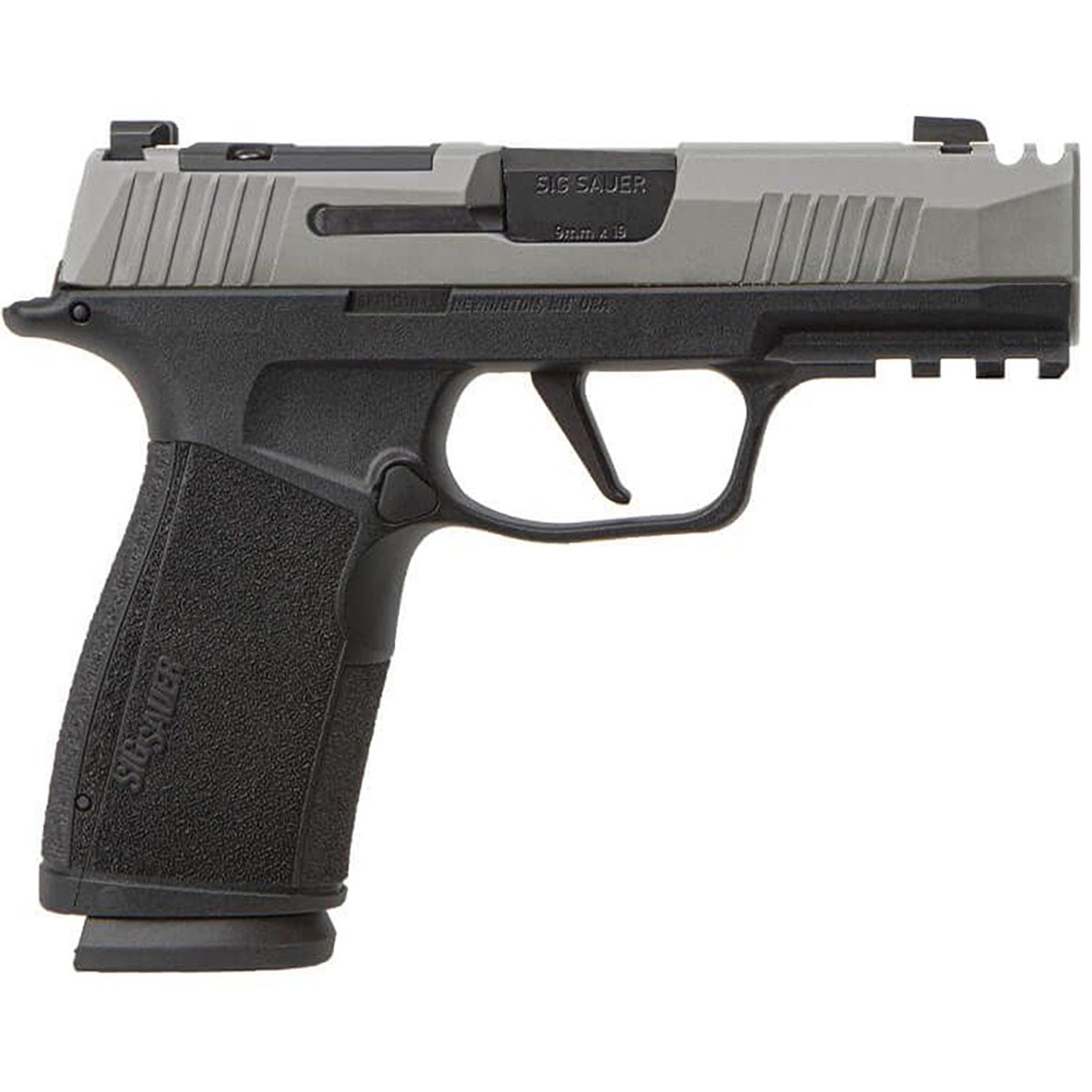 P365 X-MACRO Micro-Compact 9mm 3.1" Comp BBL (2)17RD SS/BLK