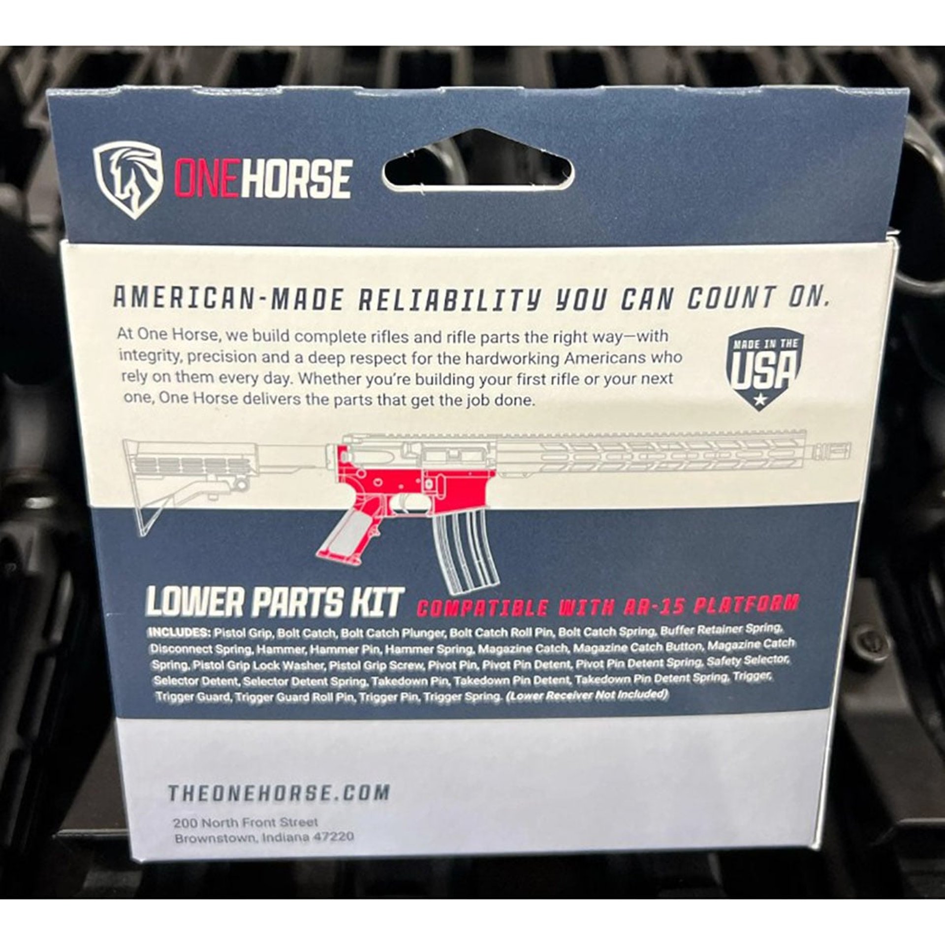 Complete Lower Parts Kit for AR-15 Black
