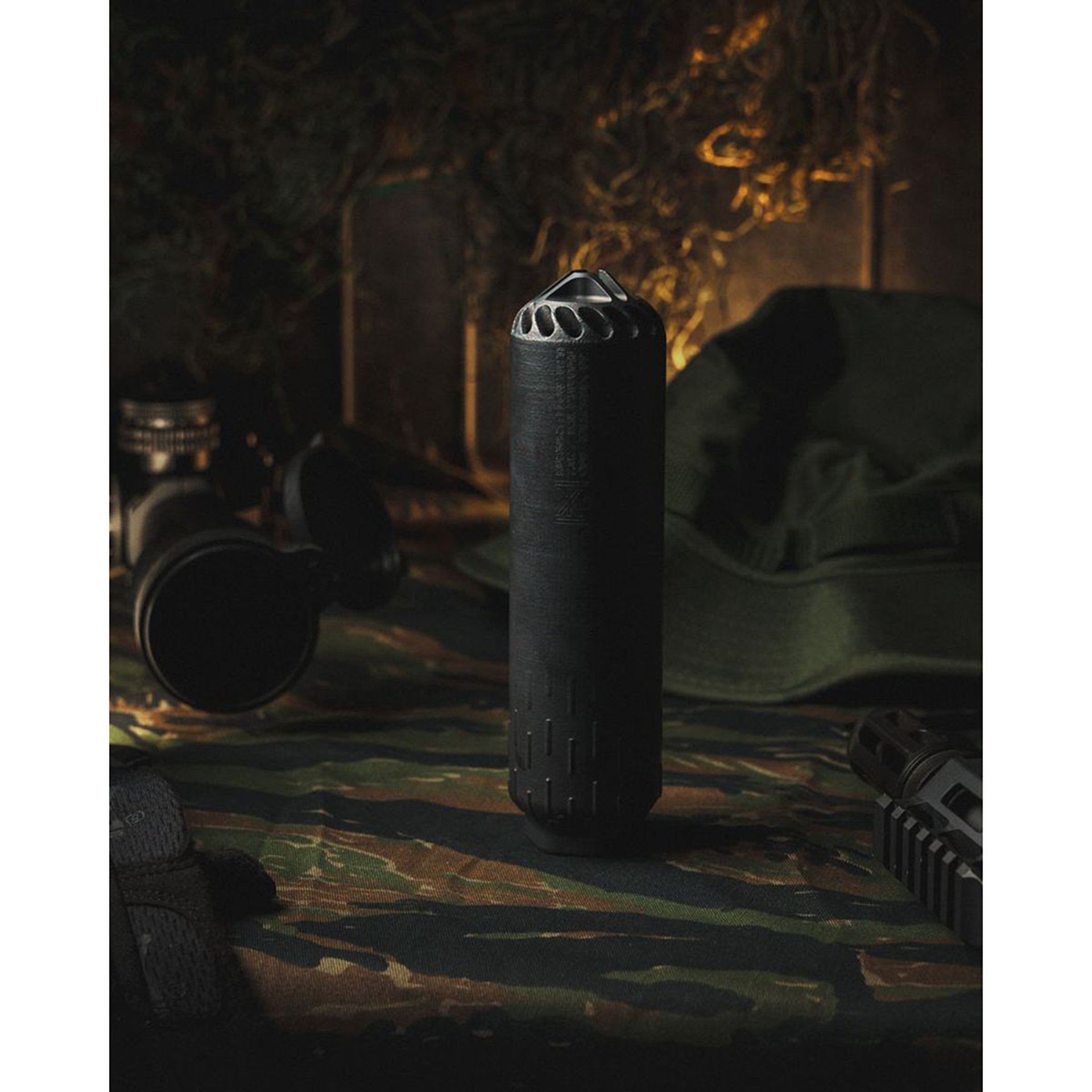 Flow 762 Ti Rifle Suppressor w/Muzzle Brake FDE