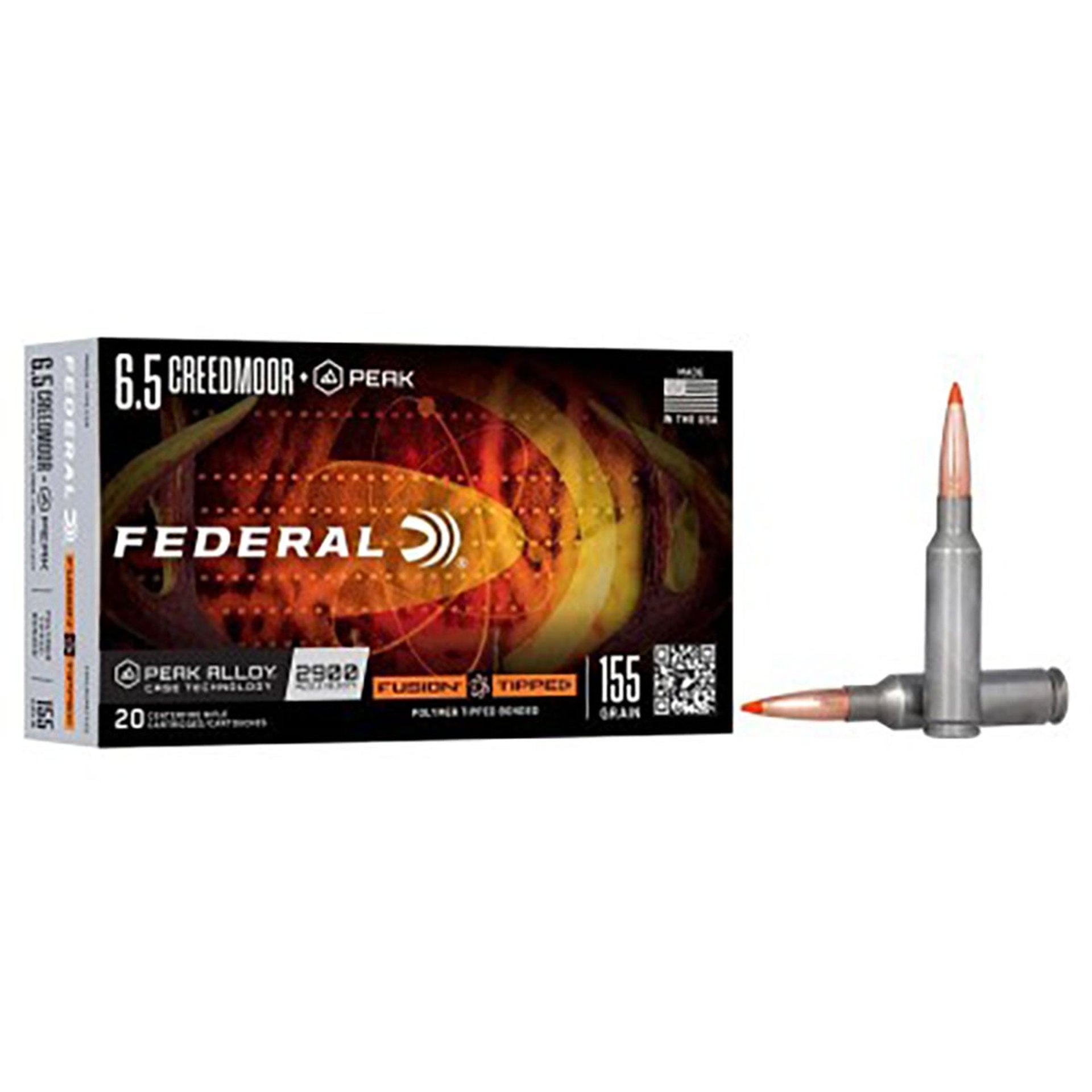 6.5 Creedmoor 155gr Fusion Tipped 20/Box