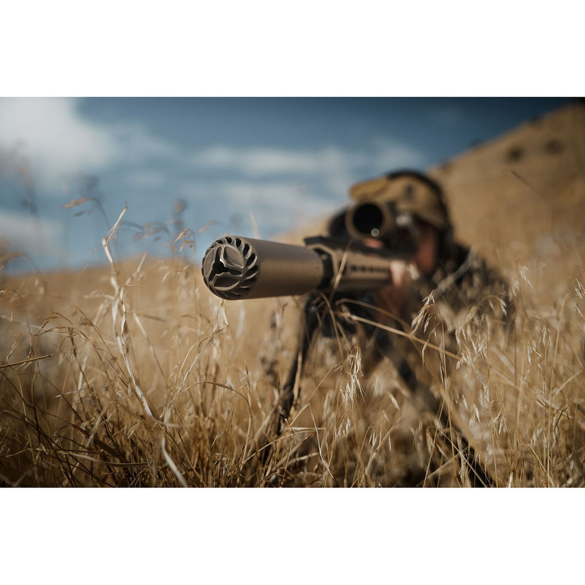 Flow 762 Ti Rifle Suppressor w/Muzzle Brake Black