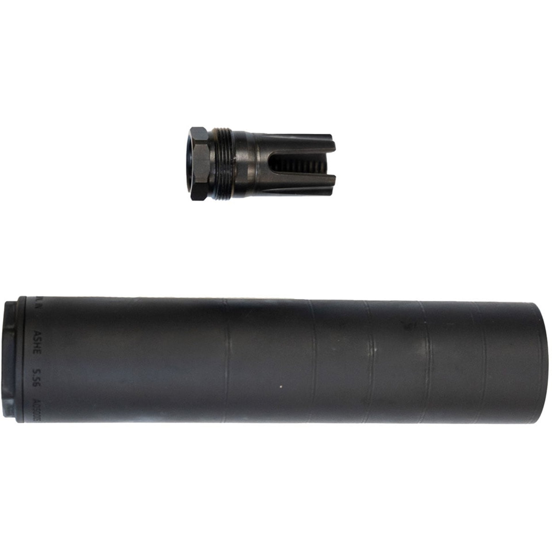 ASHE 5.56 22 Caliber HUB Compatible Suppressor Blk