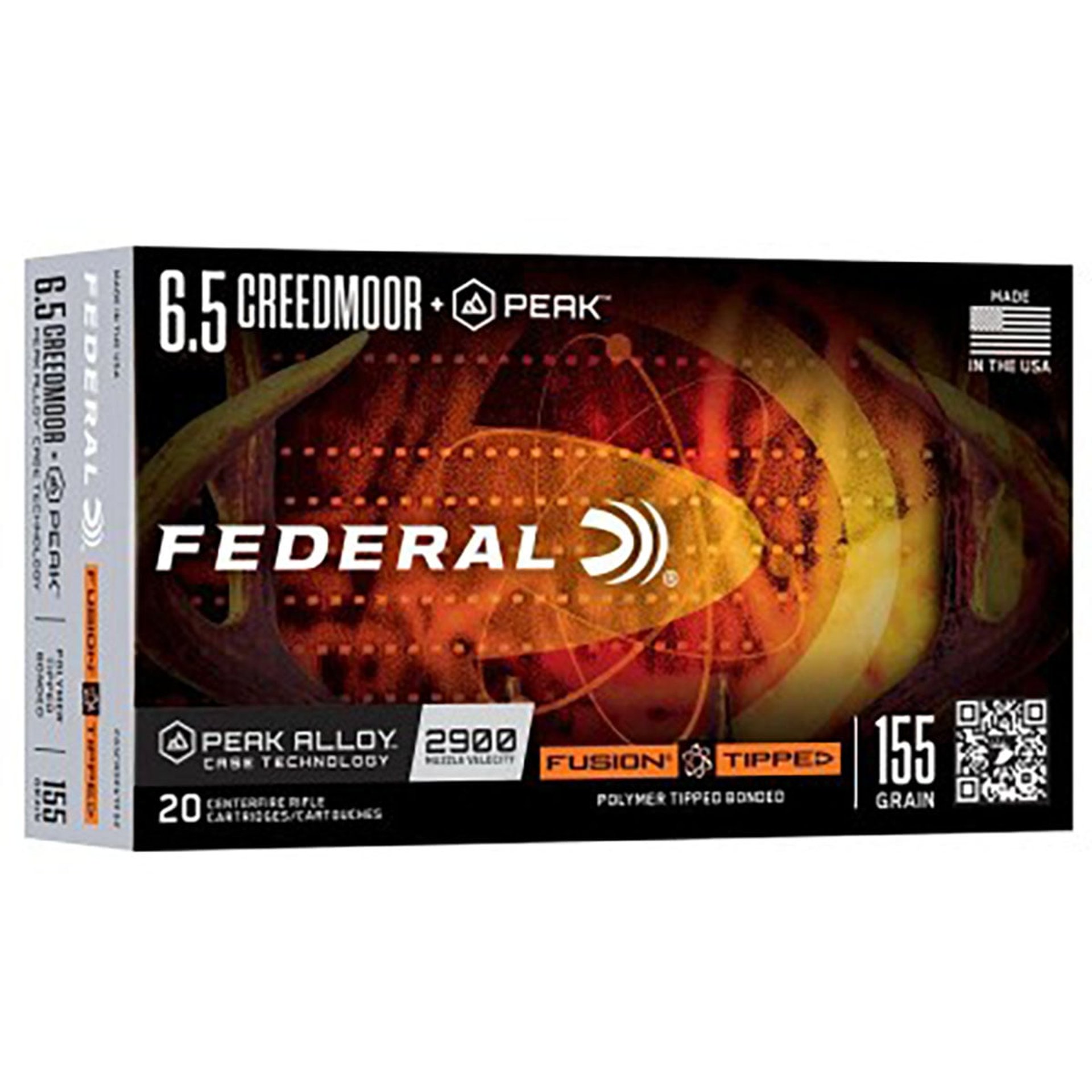 6.5 Creedmoor 155gr Fusion Tipped 20/Box
