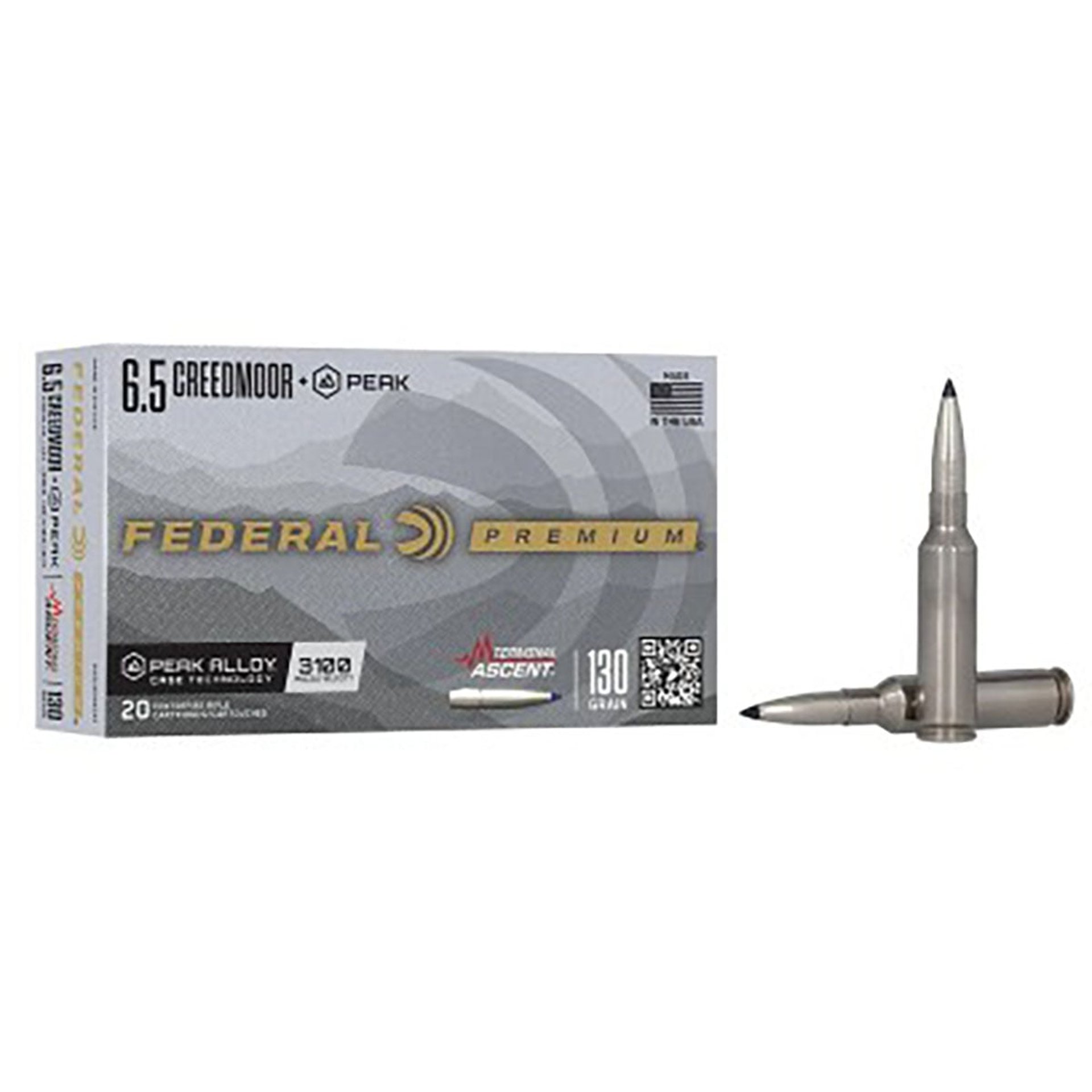 6.5 Creedmoor 130gr Terminal Ascent 20/Box
