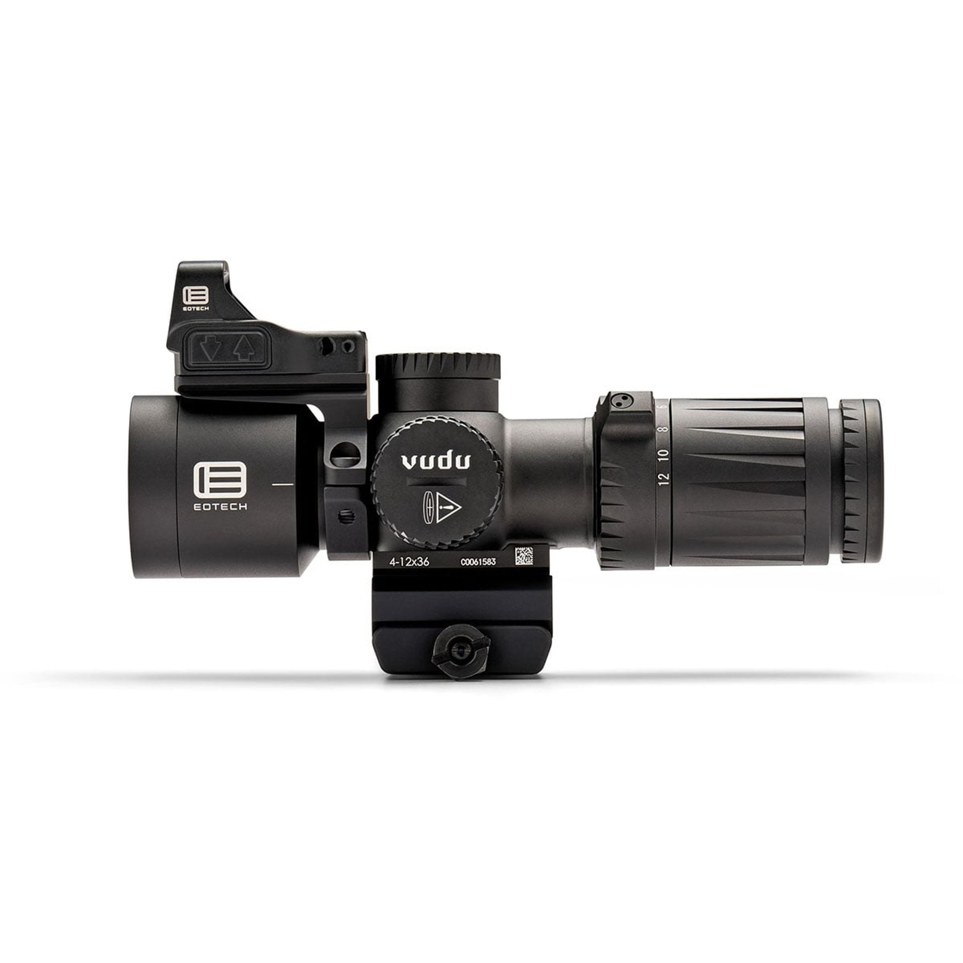 Vudu 4-12x36 FFP Ill MD5 MRAD Reticle w/Mount Blk