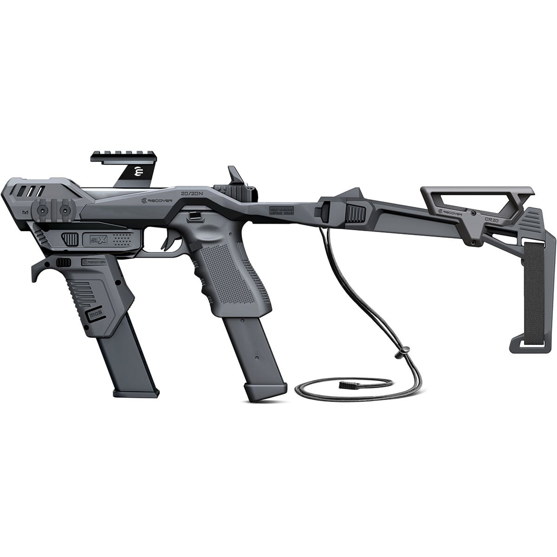 2020N Stabilizing Brace Kit for Glock Double Stack Black