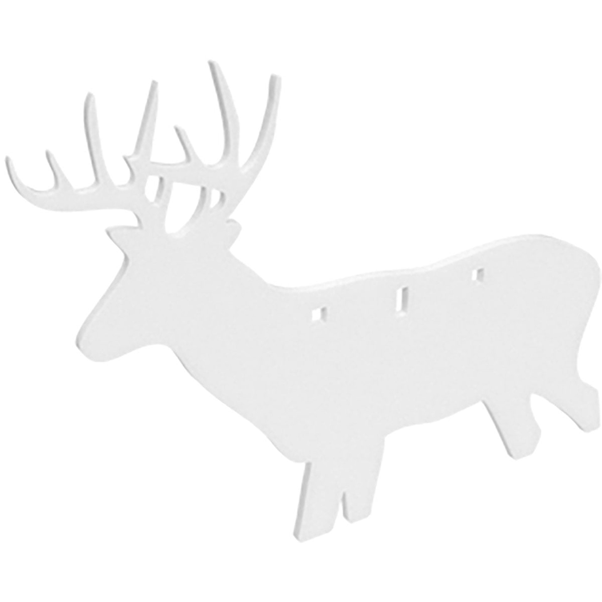 AR500 3/8" Silhouette / 3-Hole / Deer