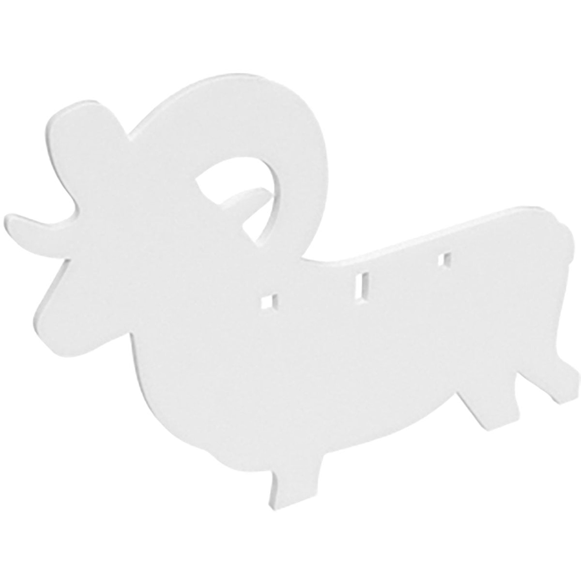 AR500 3/8" Silhouette / 3-Hole / RAM