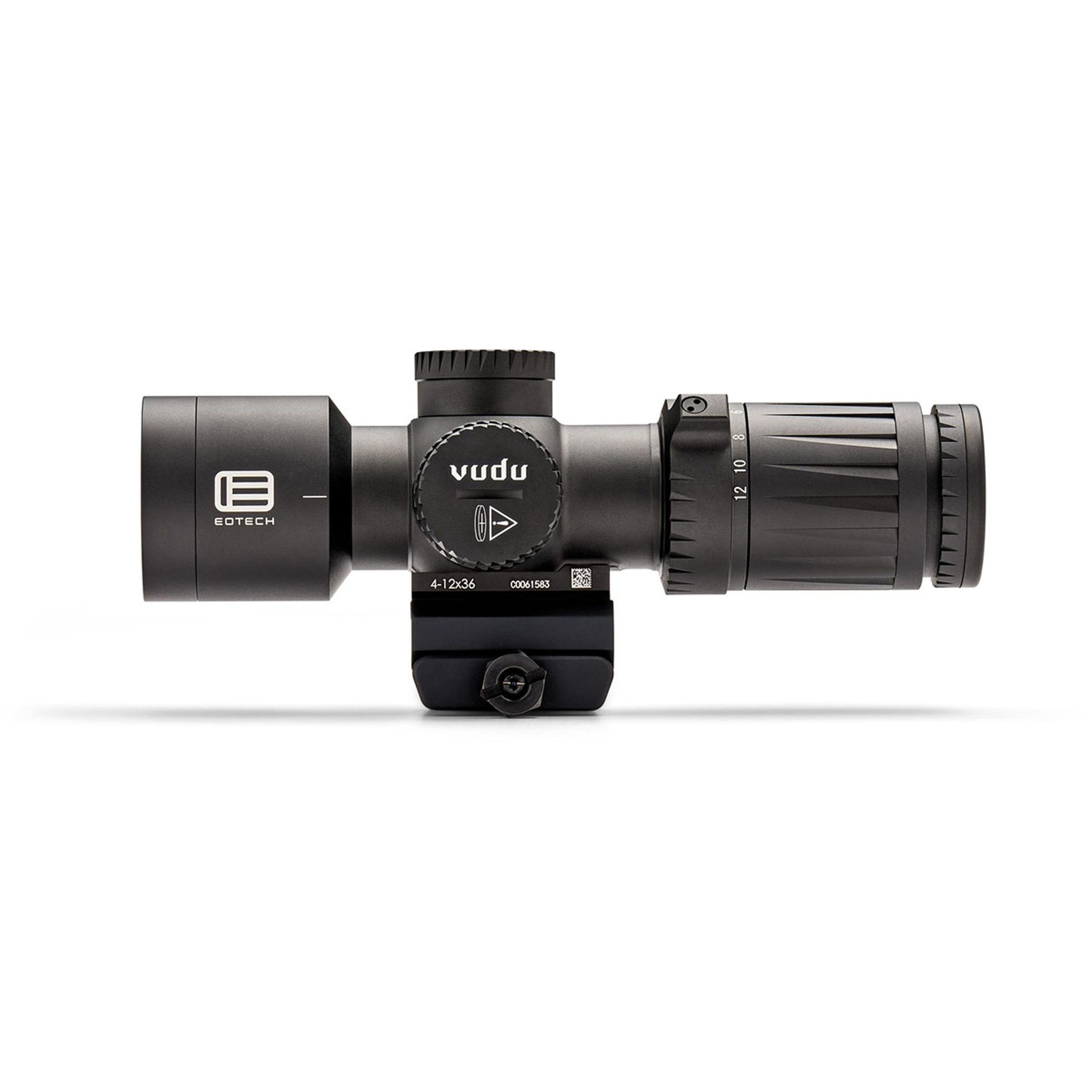 Vudu 4-12x36 FFP Ill MR5 MRAD Reticle w/Mount Blk