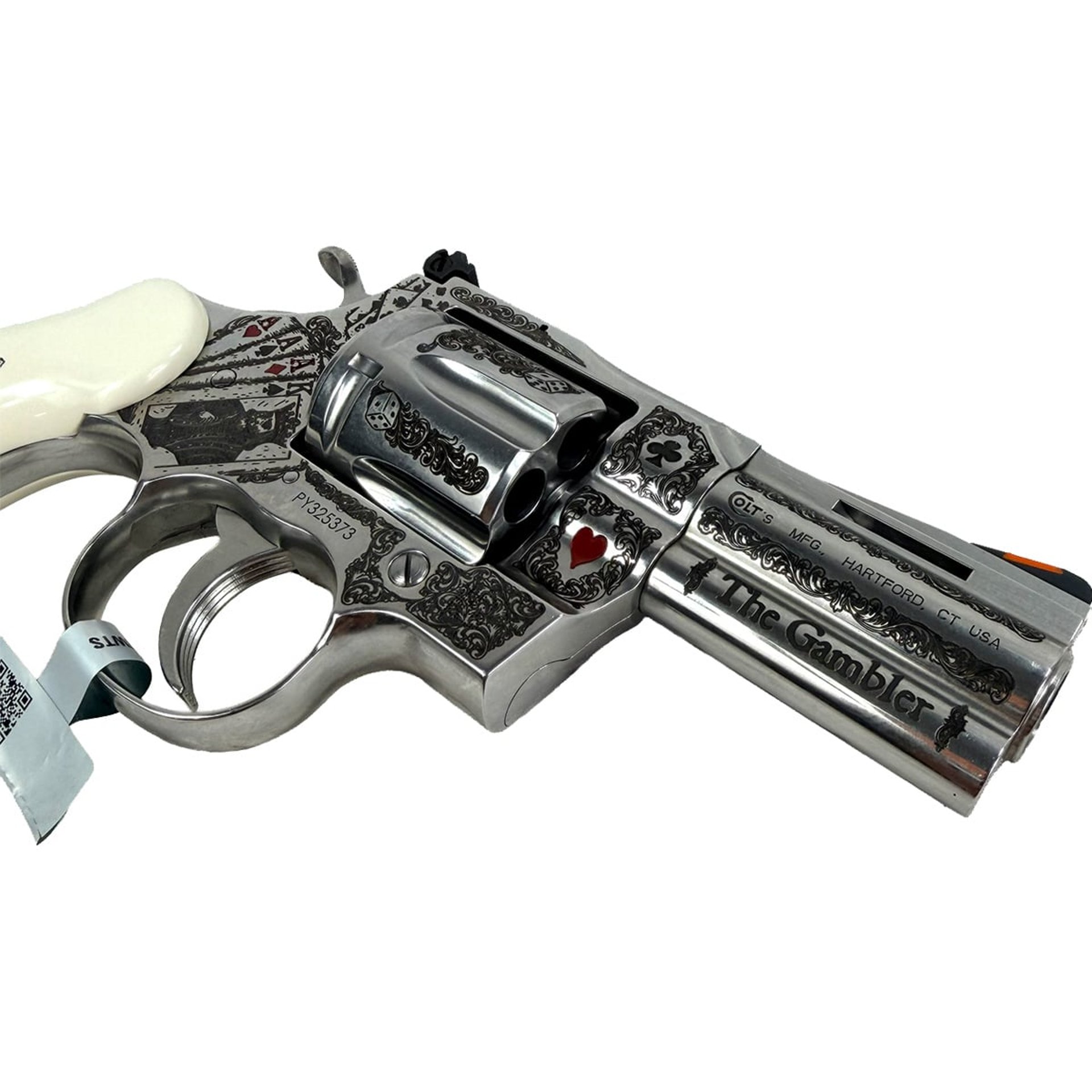 Python 357 Magnum/38 Special 3"BBL 6RD Stainless The Gambler