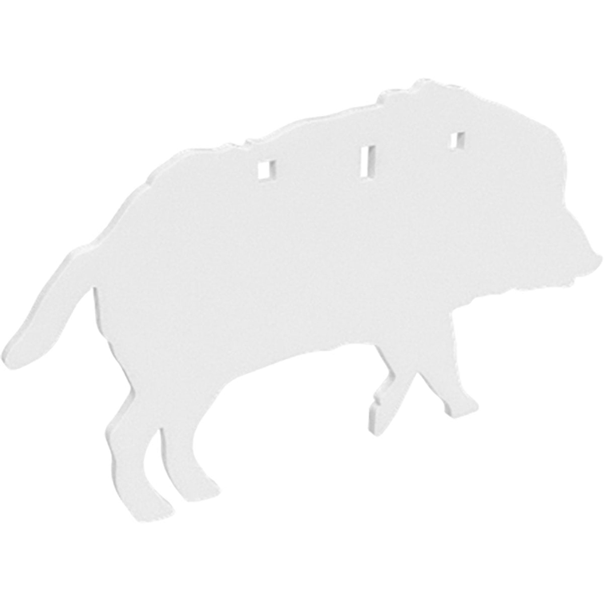AR500 3/8" Silhouette / 3-Hole / Boar